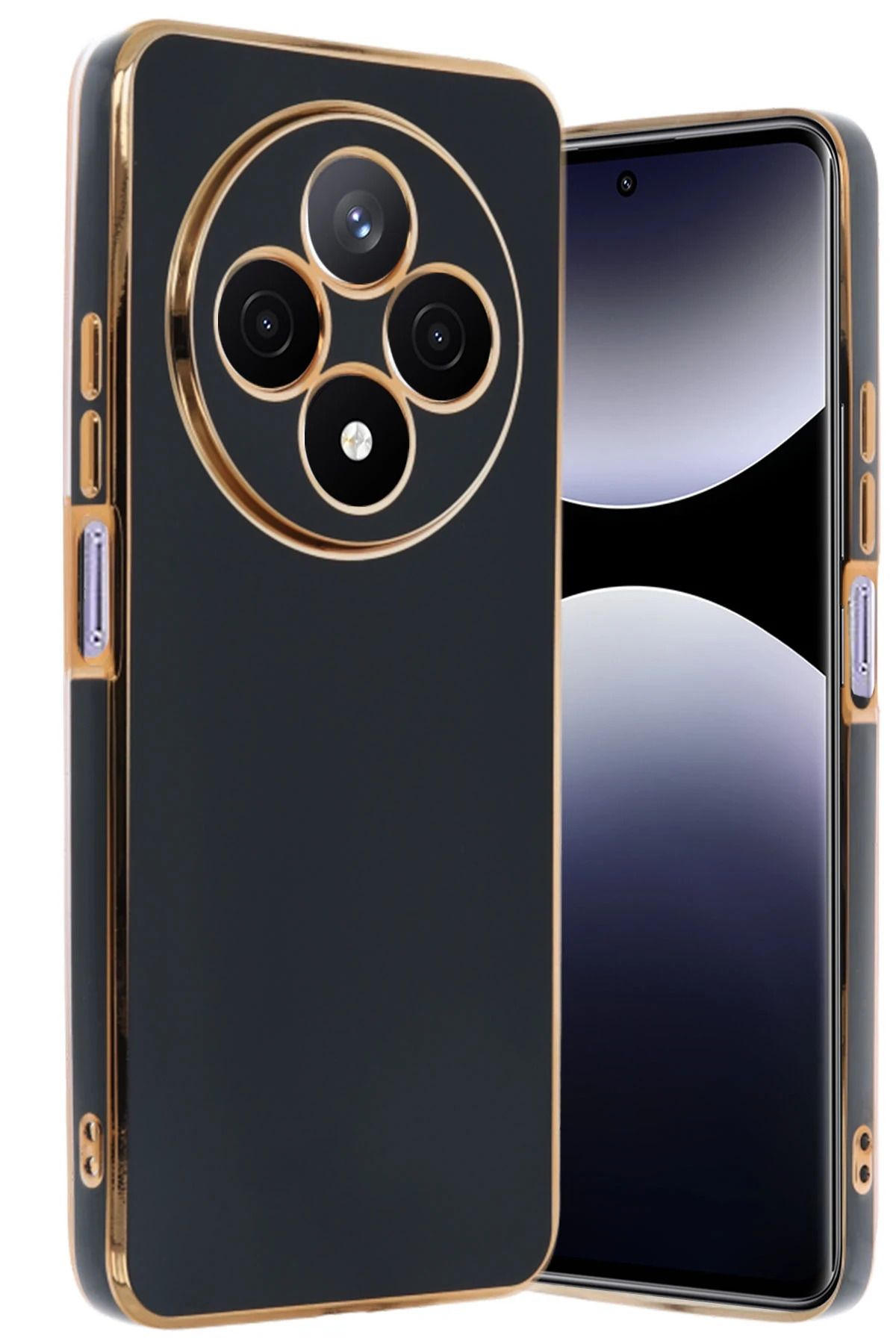 NewFace Xiaomi Redmi 14C Kılıf Volet Silikon - Siyah FERRG
