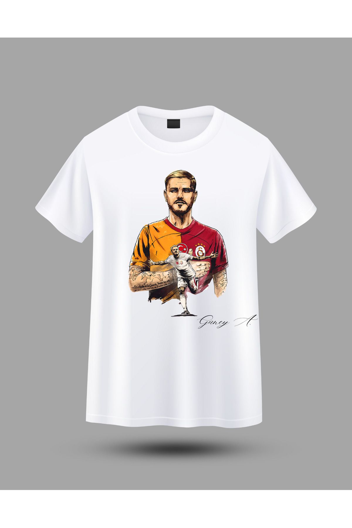designard Kişiye Özel İsimli Ultraaslan Taraftar Yetişkin\ Çocuk Tişört Unisex