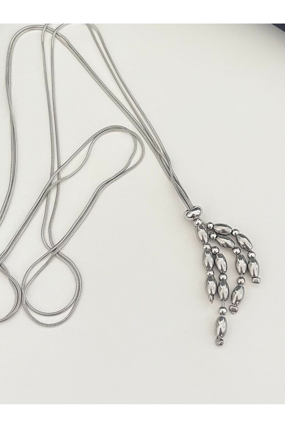 stainles steel Asansörlü Sallantılı Model Kolye