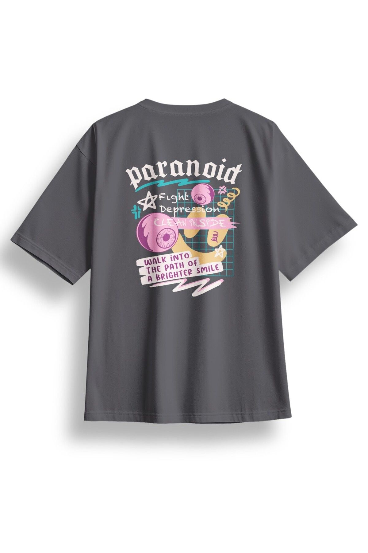 LUMARTA Oversize Paranoid Baskılı Tshirt