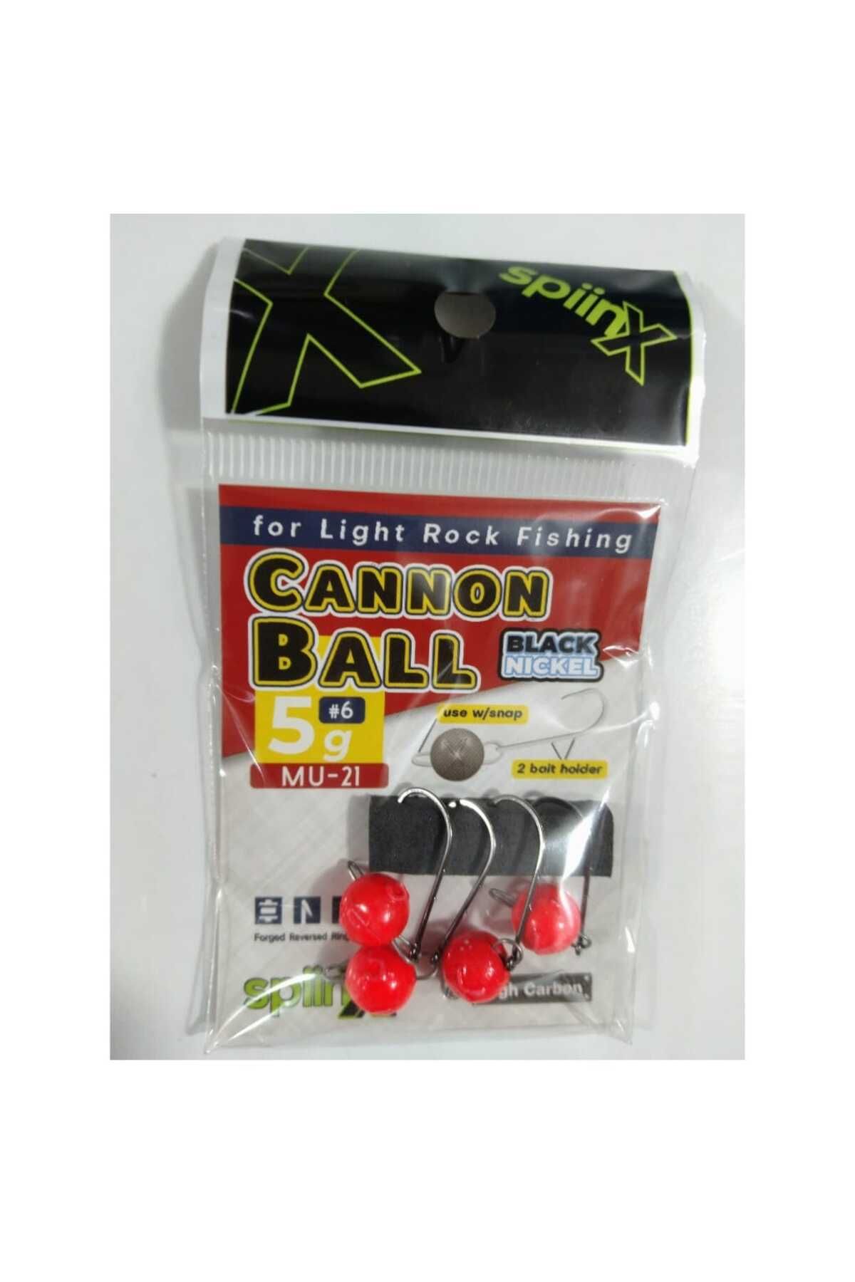 SpiinX CANNONBALL JIGHEAD UV TURUNCU 5 GR - 4 PCS