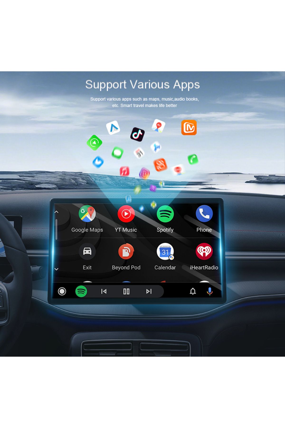 Choice-Flixivi 2in1 Android Auto Wireless Adapter Mini Smart Ai Box Car Oem Wired Android Auto To Wirele... 6