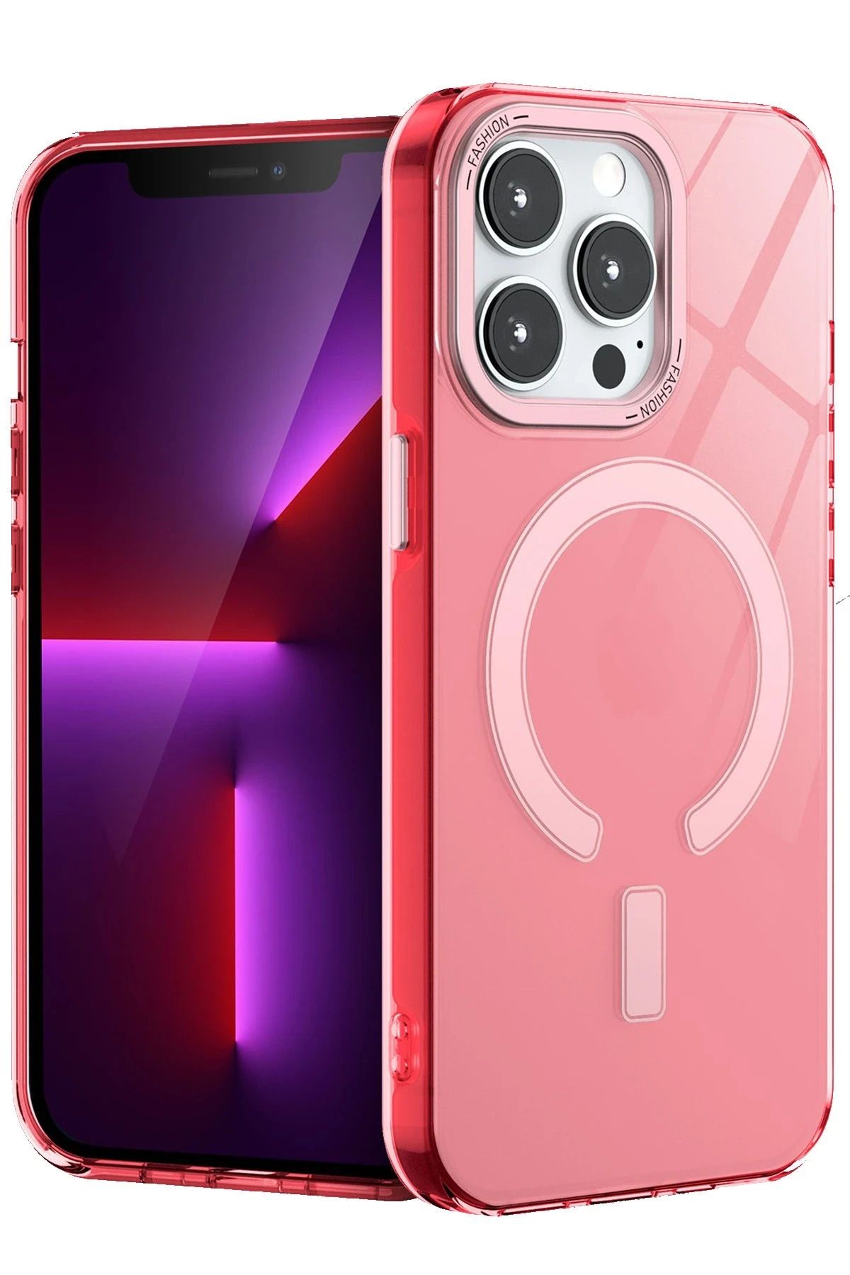 NewFace iPhone 13 Pro Kılıf Troy Magsafe Kapak - Pembe JOJUA