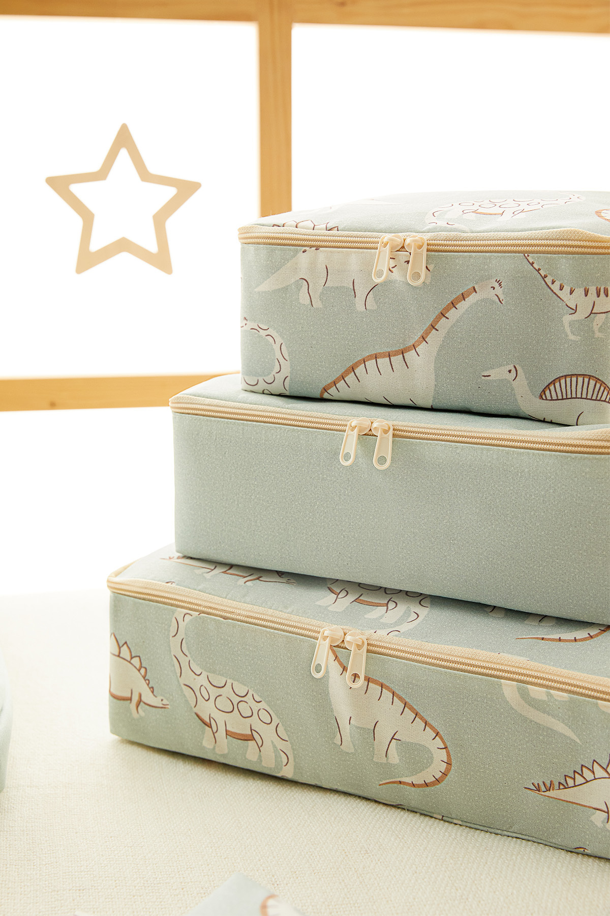 Ocean Home Textile 6'lı Dinozor Bebek Doğum Hastane Çıkışı Çanta Düzenleyici Çok Amaçlı Organizer fotoğrafı 5 (önizleme)