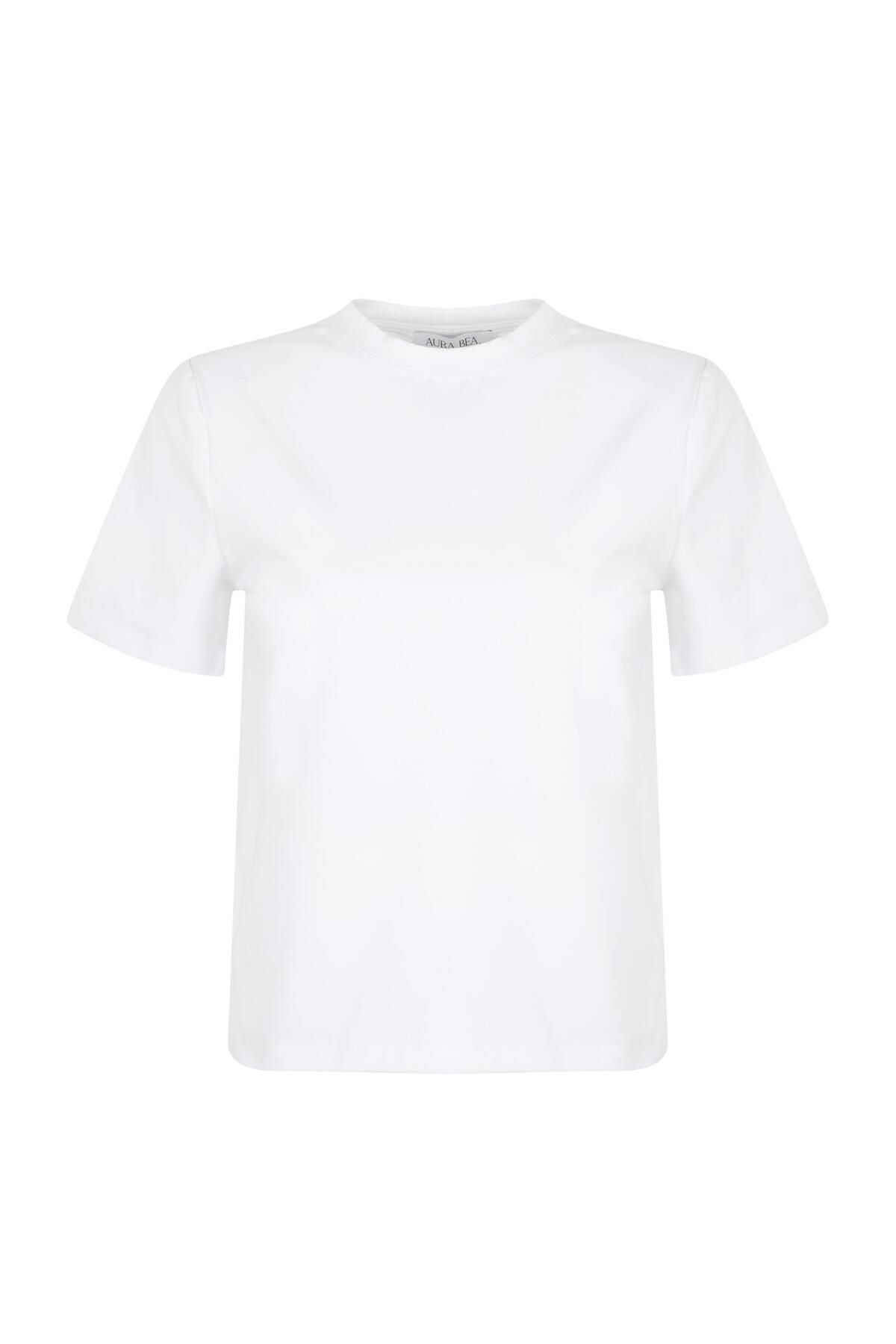 AURA BEA VATKALI T-SHIRT BEYAZ