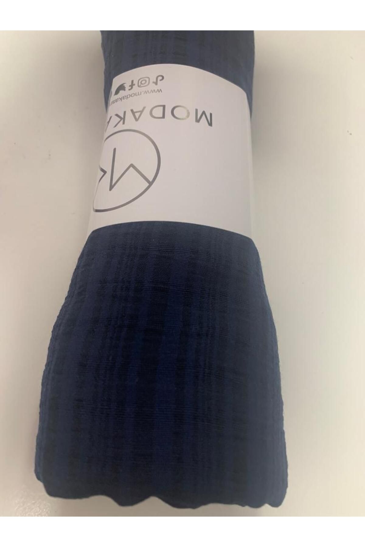 Modakaşmir-Σάλι Aminenesil Misto Cotton Navy Blue 4