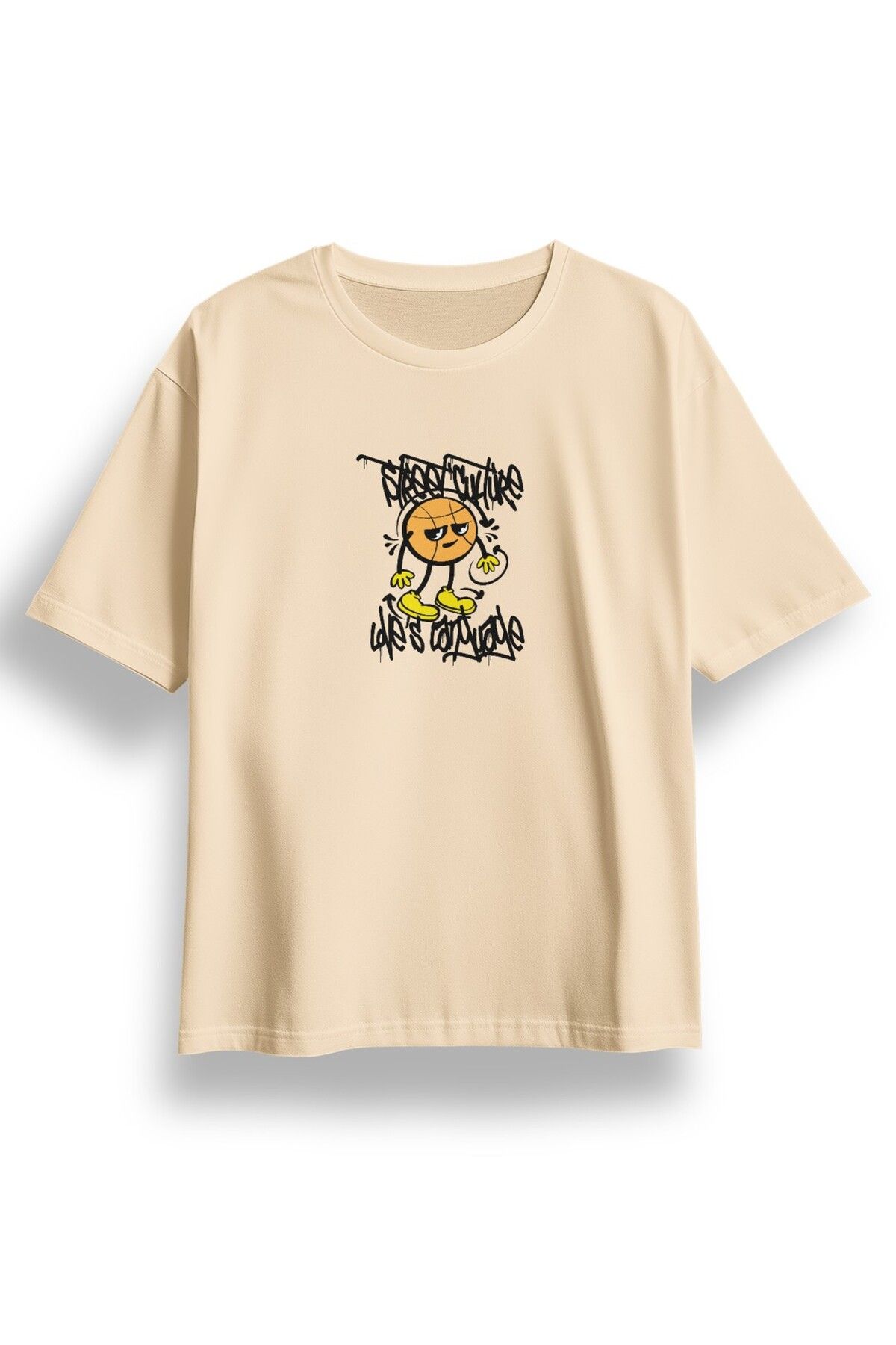 LUMARTA Oversize Street Culture Baskılı Tshirt
