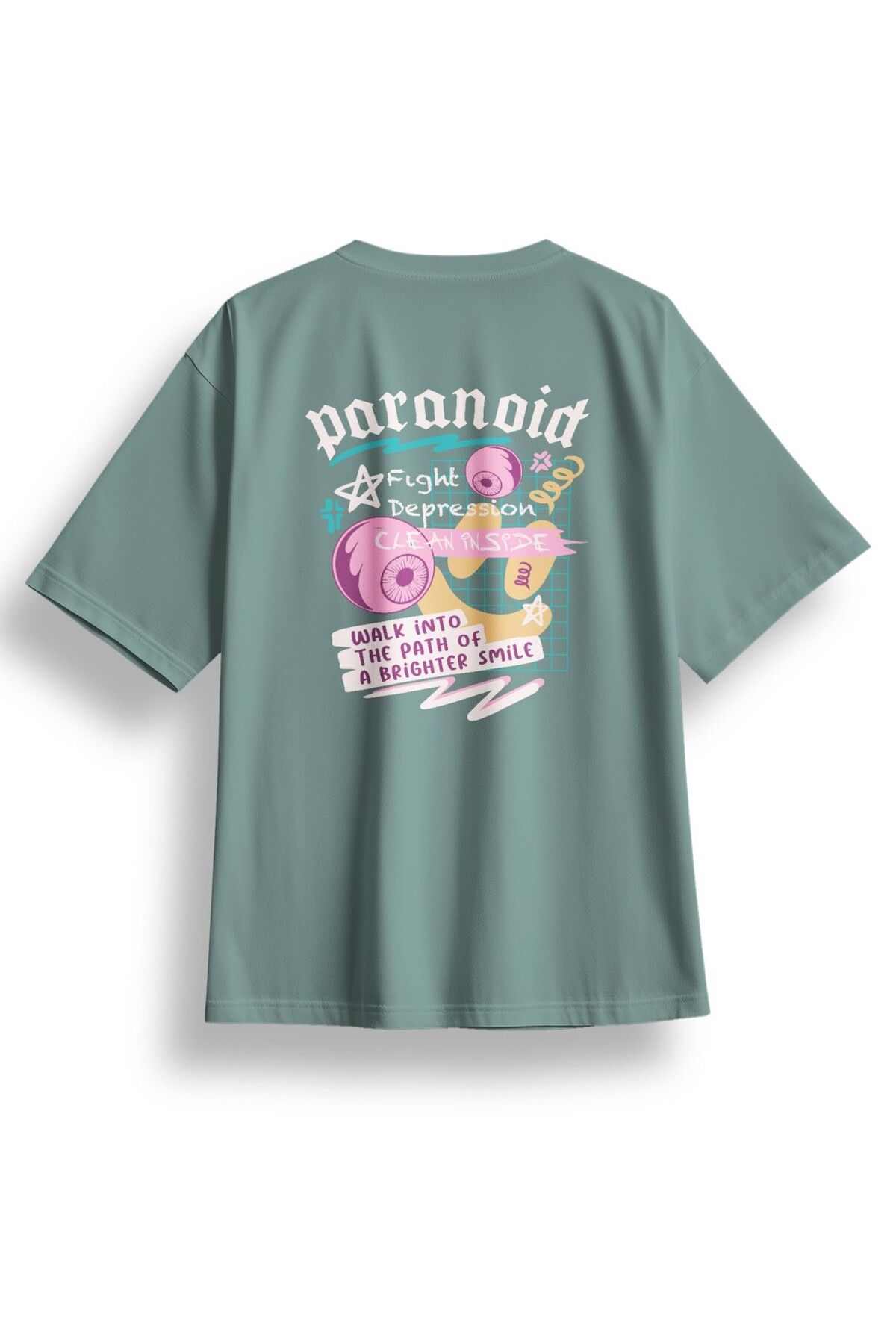 LUMARTA Oversize Paranoid Baskılı Tshirt