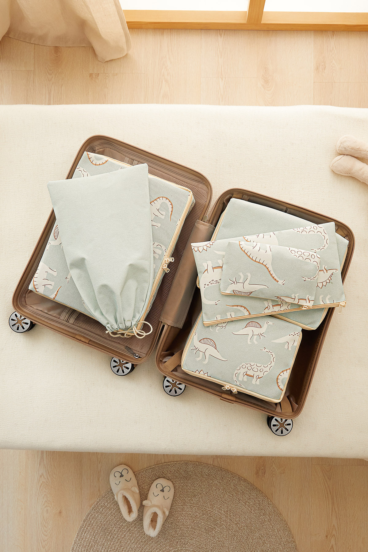 Ocean Home Textile 6'lı Dinozor Bebek Doğum Hastane Çıkışı Çanta Düzenleyici Çok Amaçlı Organizer fotoğrafı 3 (önizleme)