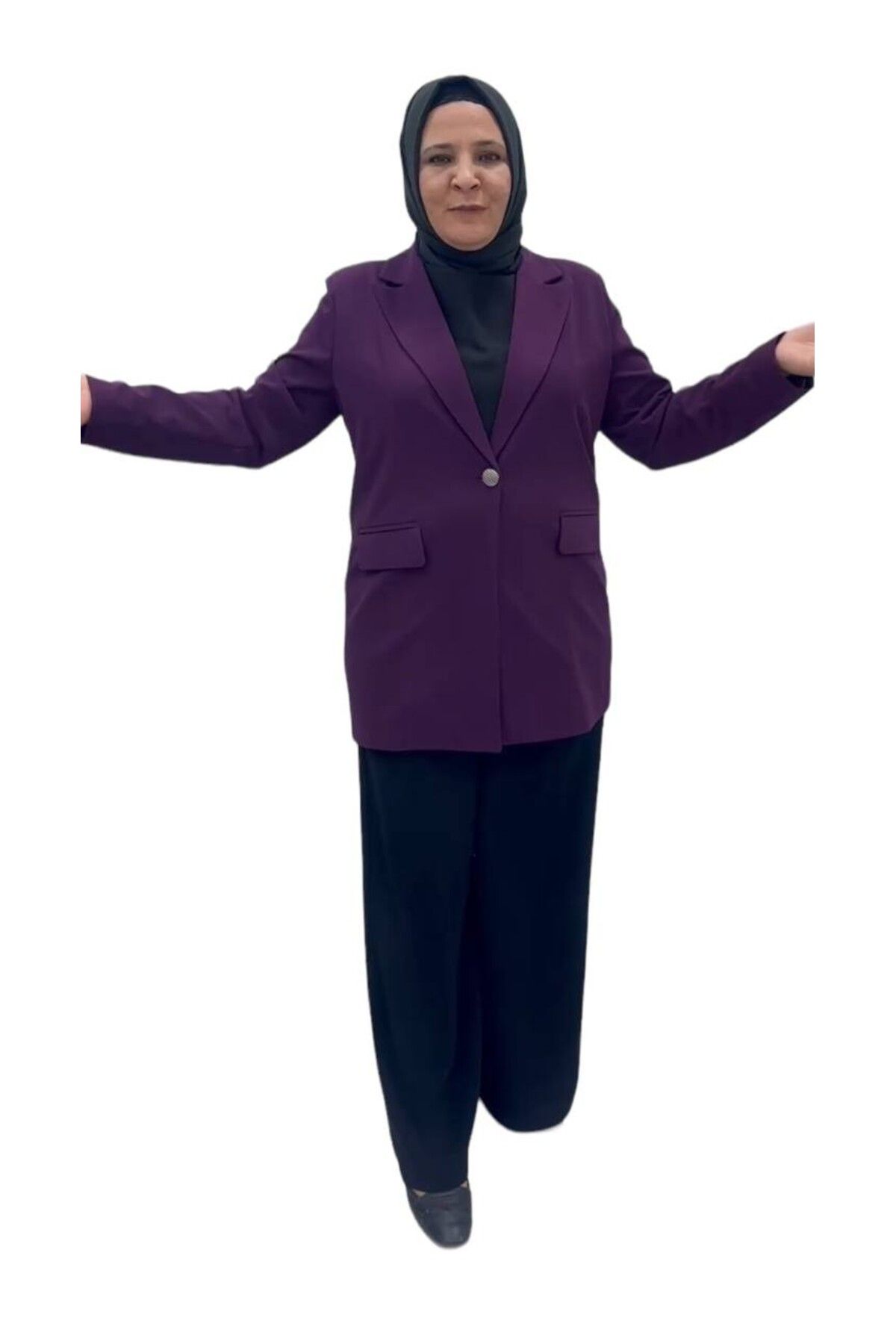 Sevda Kılınç Büyük Beden Blazer Ceket
