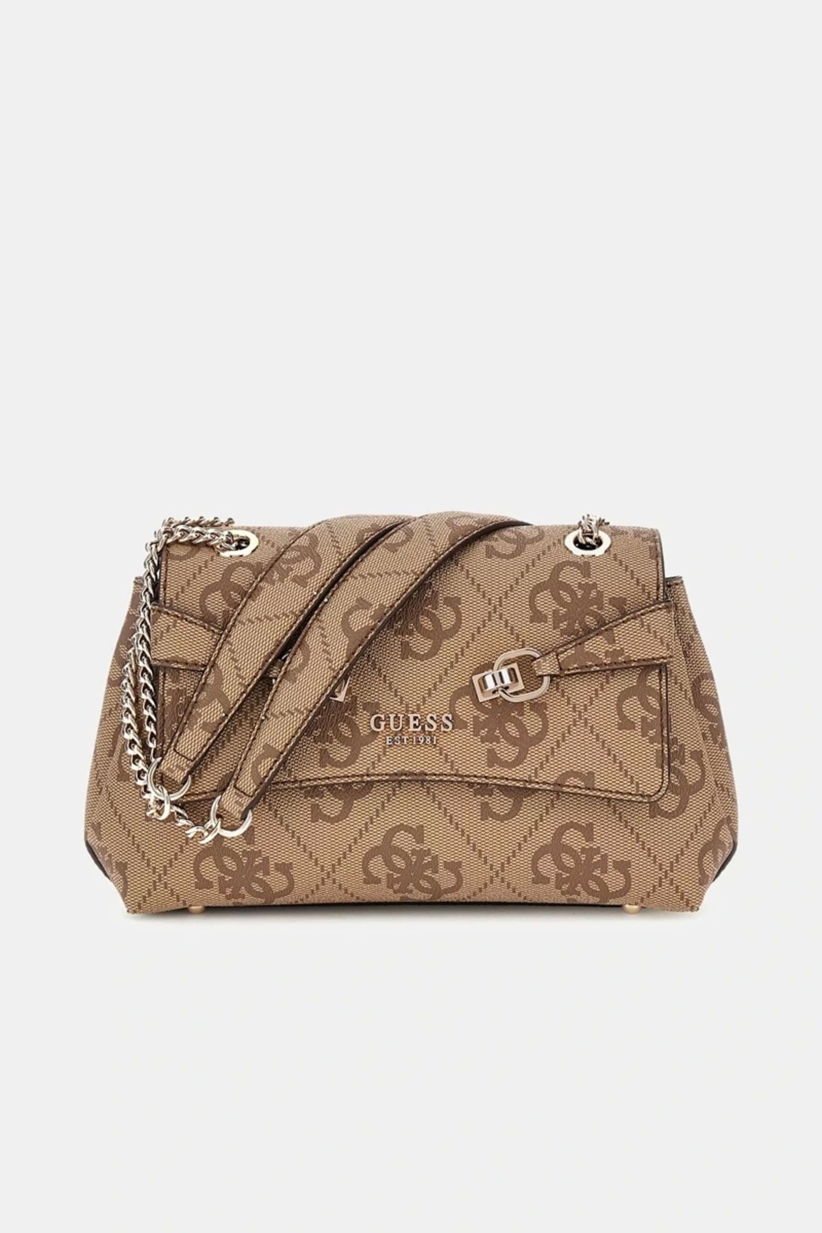 Guess Lorelei Convertible Xbody Flap Damska Brązowa Torba Crossbody Hwos9639210-ltl Kobieta - One Size
