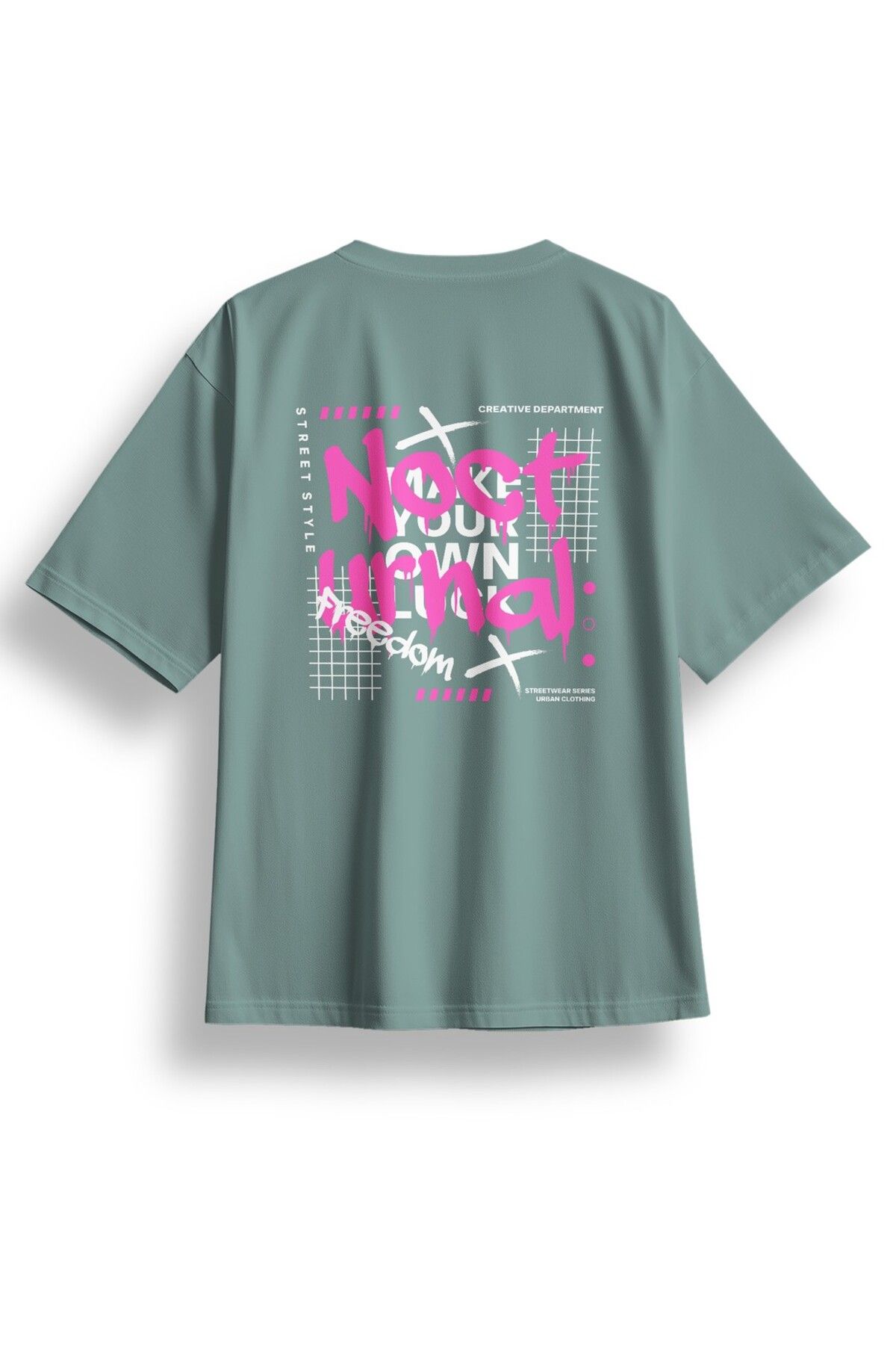 LUMARTA Oversize Nocturnal Baskılı Tshirt