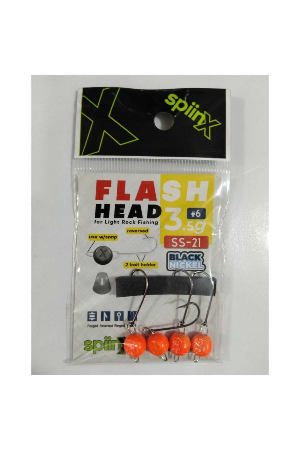 SpiinX CANNONBALL JIGHEAD UV TURUNCU 3,5 GR - 4 PCS