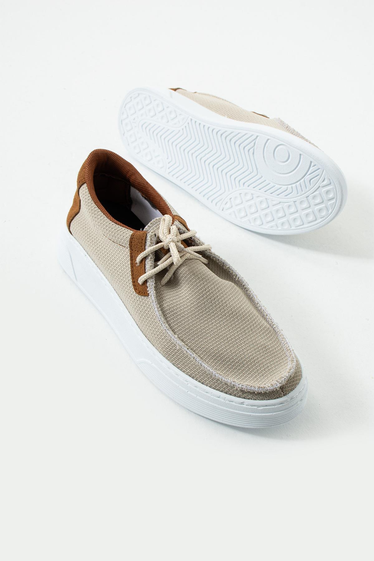 L.A Polo Bej Triko Erkek Loafer görsel 7