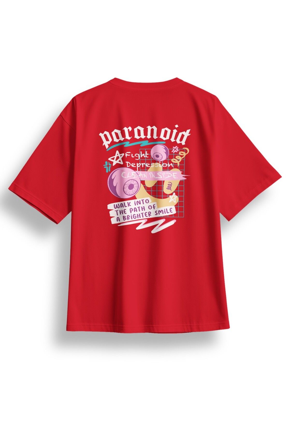 LUMARTA Oversize Paranoid Baskılı Tshirt