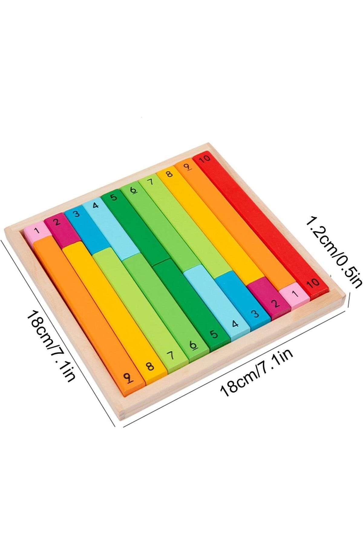 Mubei-Number Learning Sticks | Creative Math Learning Fun Kit, Colourful Numerical Rods for Early Developm 4