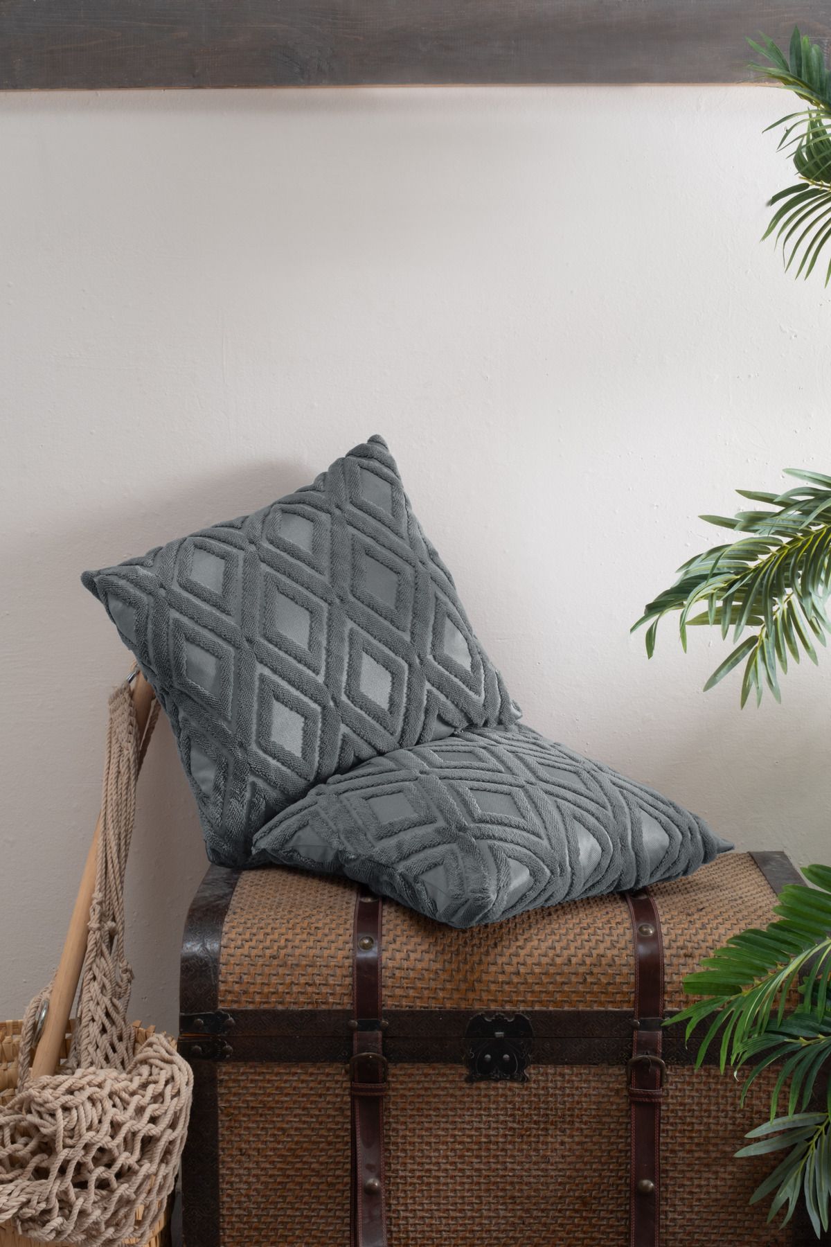 Vannes Home BOHEM PUNCH DESENLİ DEKORATİF KIRLENT KILIFI TEKLİ
