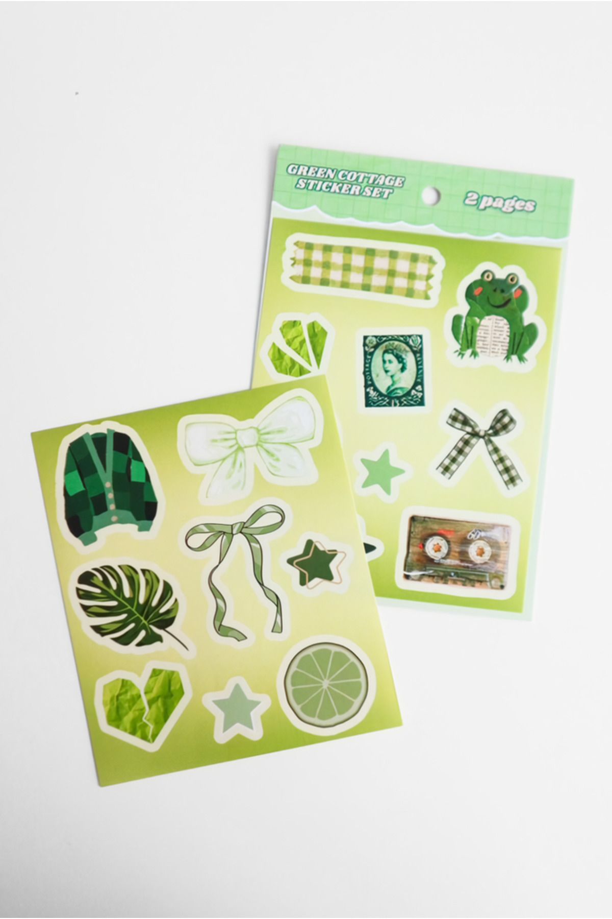 EFBUTİK Green Cottage Sheet 2'li Sticker Set