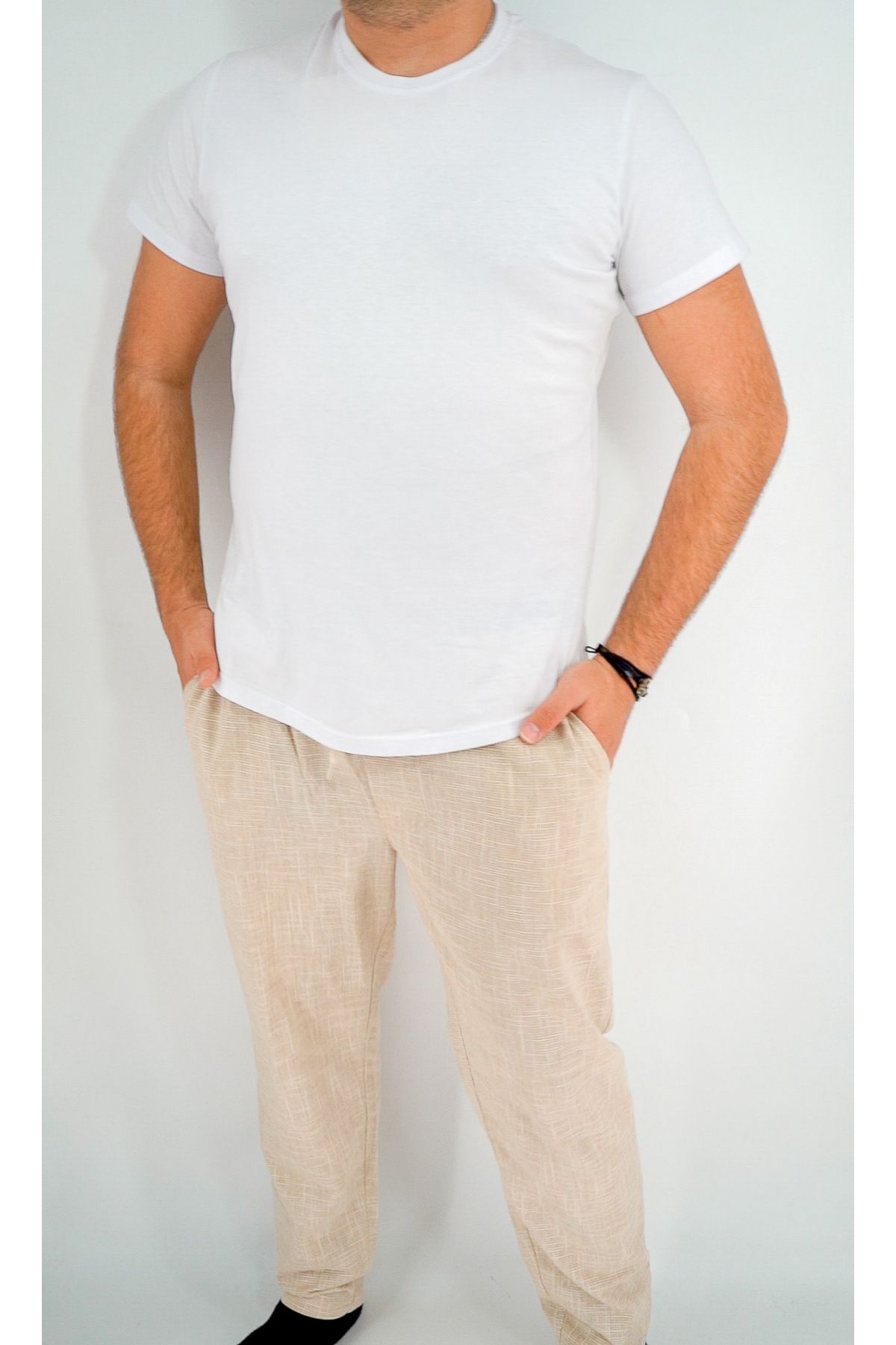 MARESHAL Pamuklu Beyaz Fit Tshirt