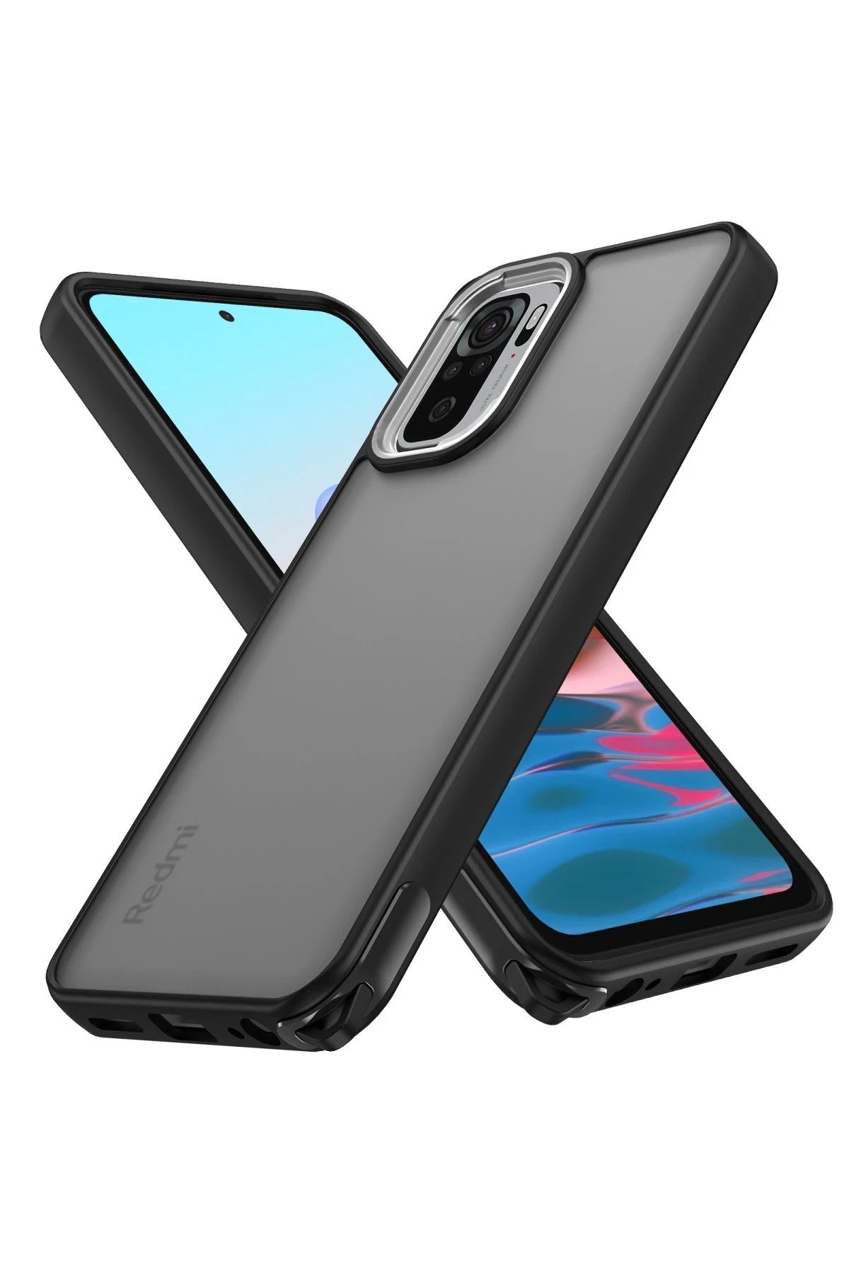 NewFace Xiaomi Redmi Note 10 Pro Kılıf Elegant Kapak - Siyah YNSMR