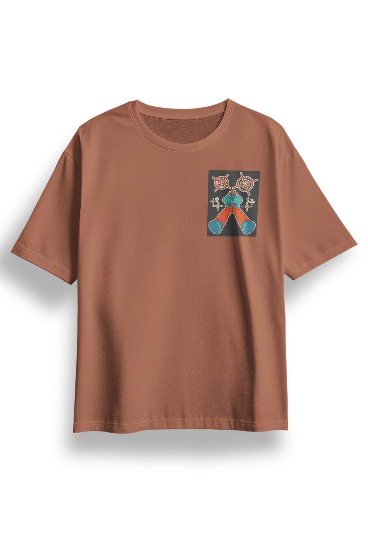 LUMARTA Oversize Street Game Baskılı Tshirt