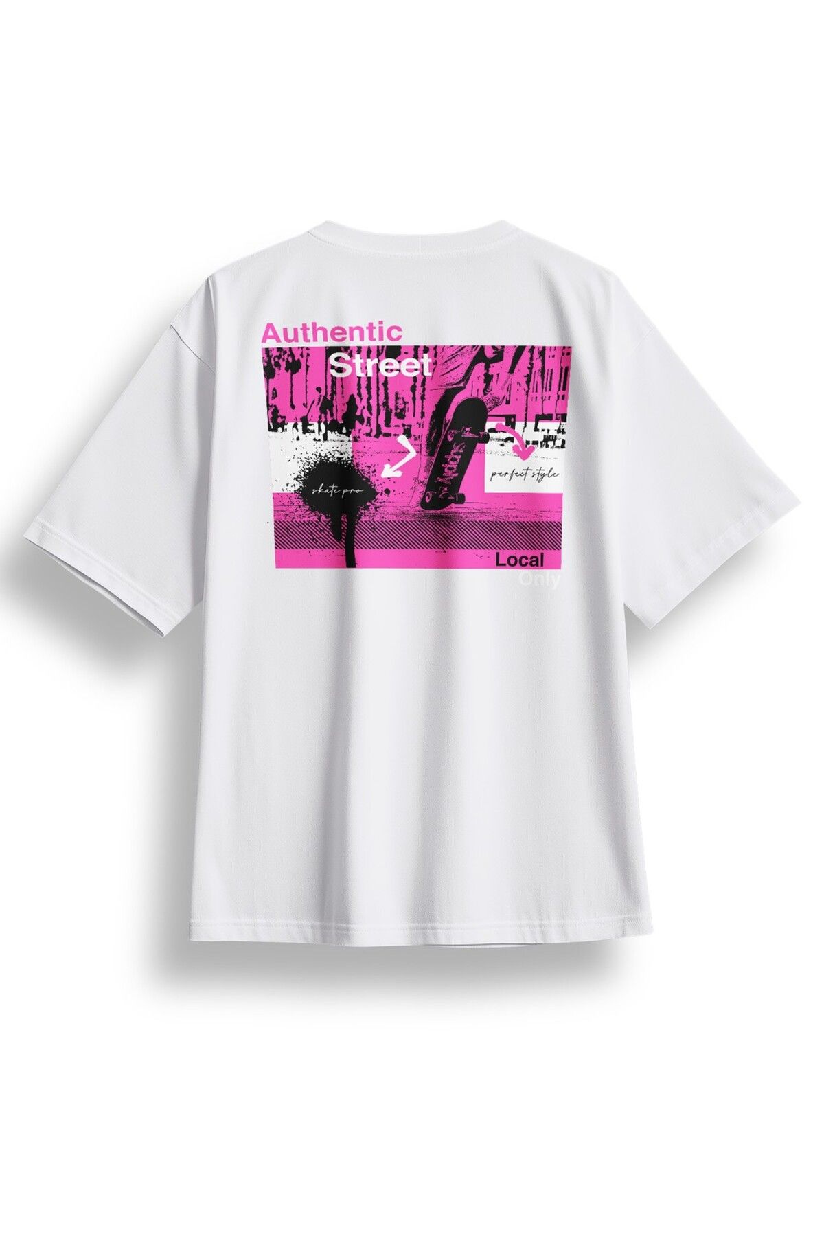 LUMARTA Oversize Sırtta Authentic Baskılı Tshirt