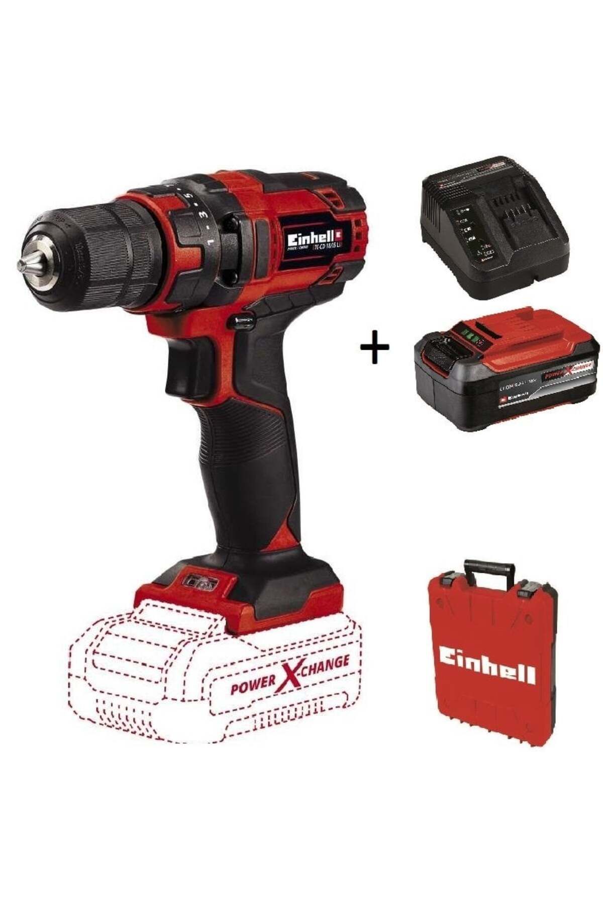 Einhell TC-CD 18/35 Li (1x5.2 Ah Plus Starter Kit) 18 v Akülü vidalama matkap Çantalı