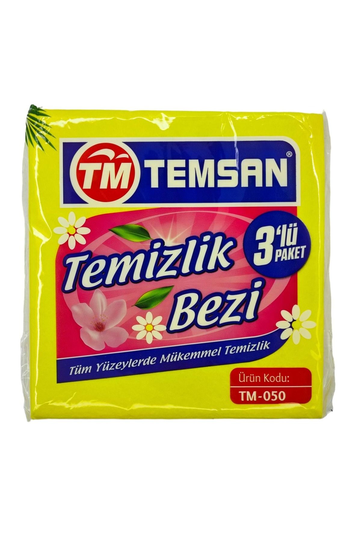 TM Temsan Sarı Temizlik Bezi (TOPLAM 9 ADET - 3 PAKET)