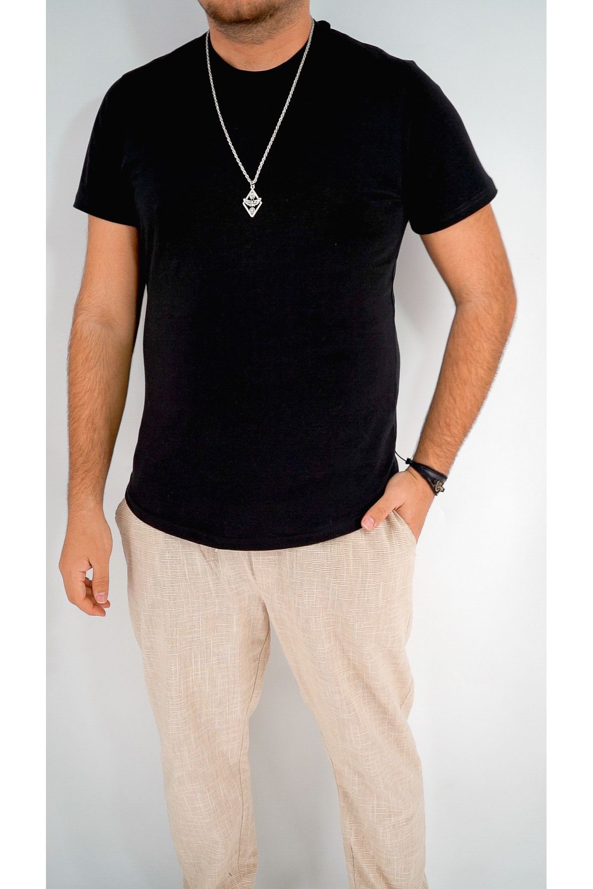 MARESHAL Pamuklu Siyah Fit Tshirt