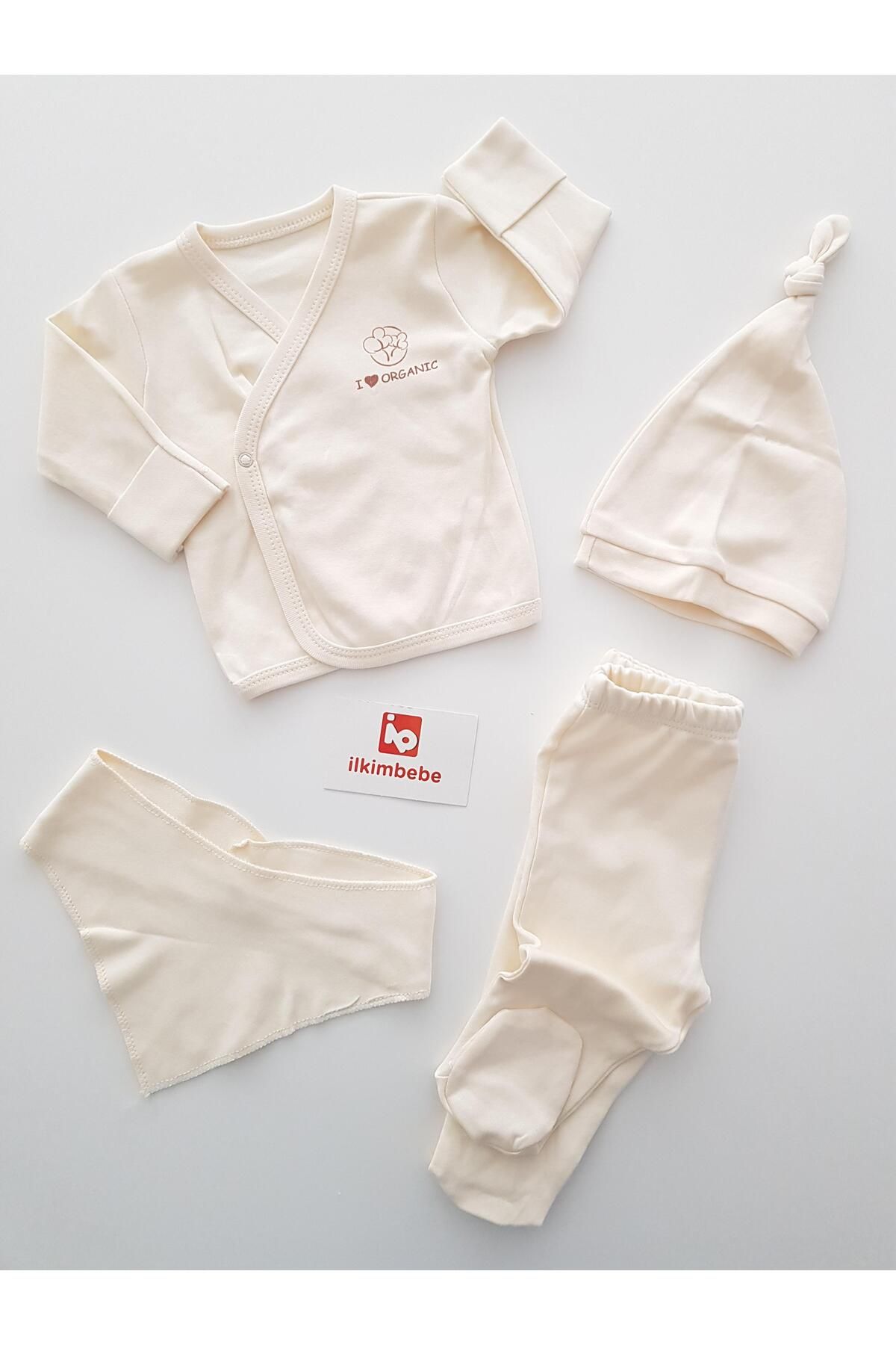 ilkimbebe Organik 5li Yenidoğan Bebek Hastane Çıkışı Seti