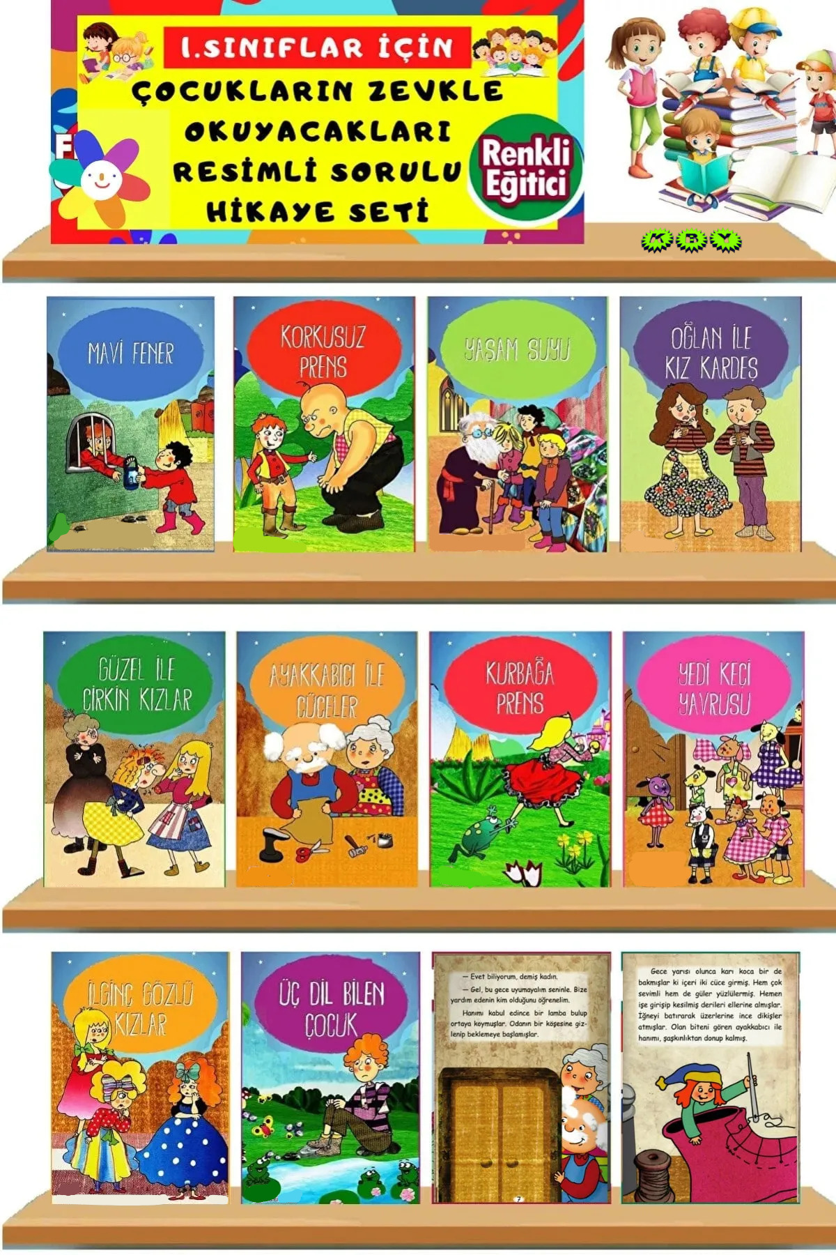 Ata Yayıncılık 1.sınıflar Için Kitap Okumayı Sevdiren 10'lu Hikaye Kitabı Seti fotoğrafı 2 (önizleme)