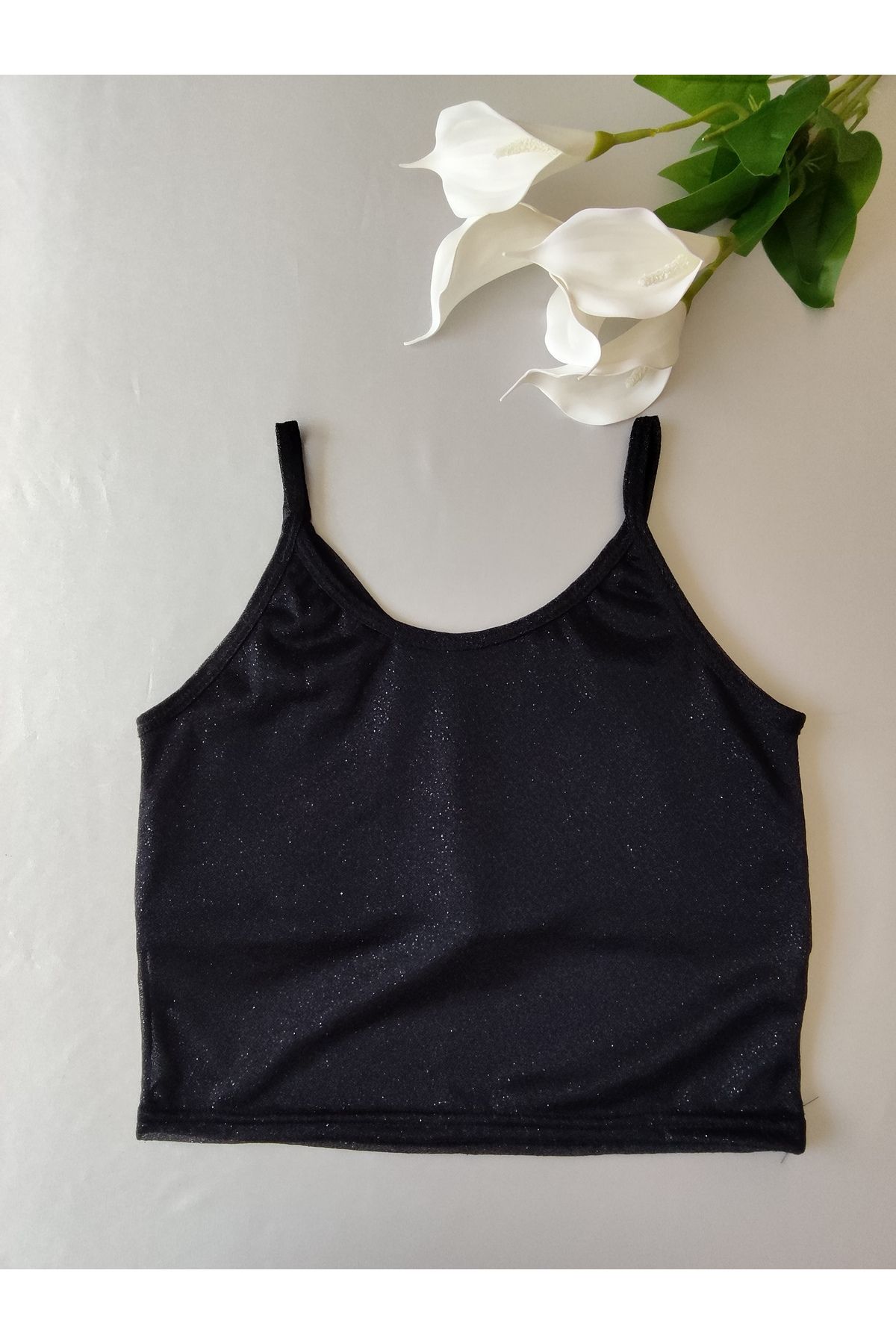 MODA Crop atlet ,simdetaylı, içi astarlı siyah renk