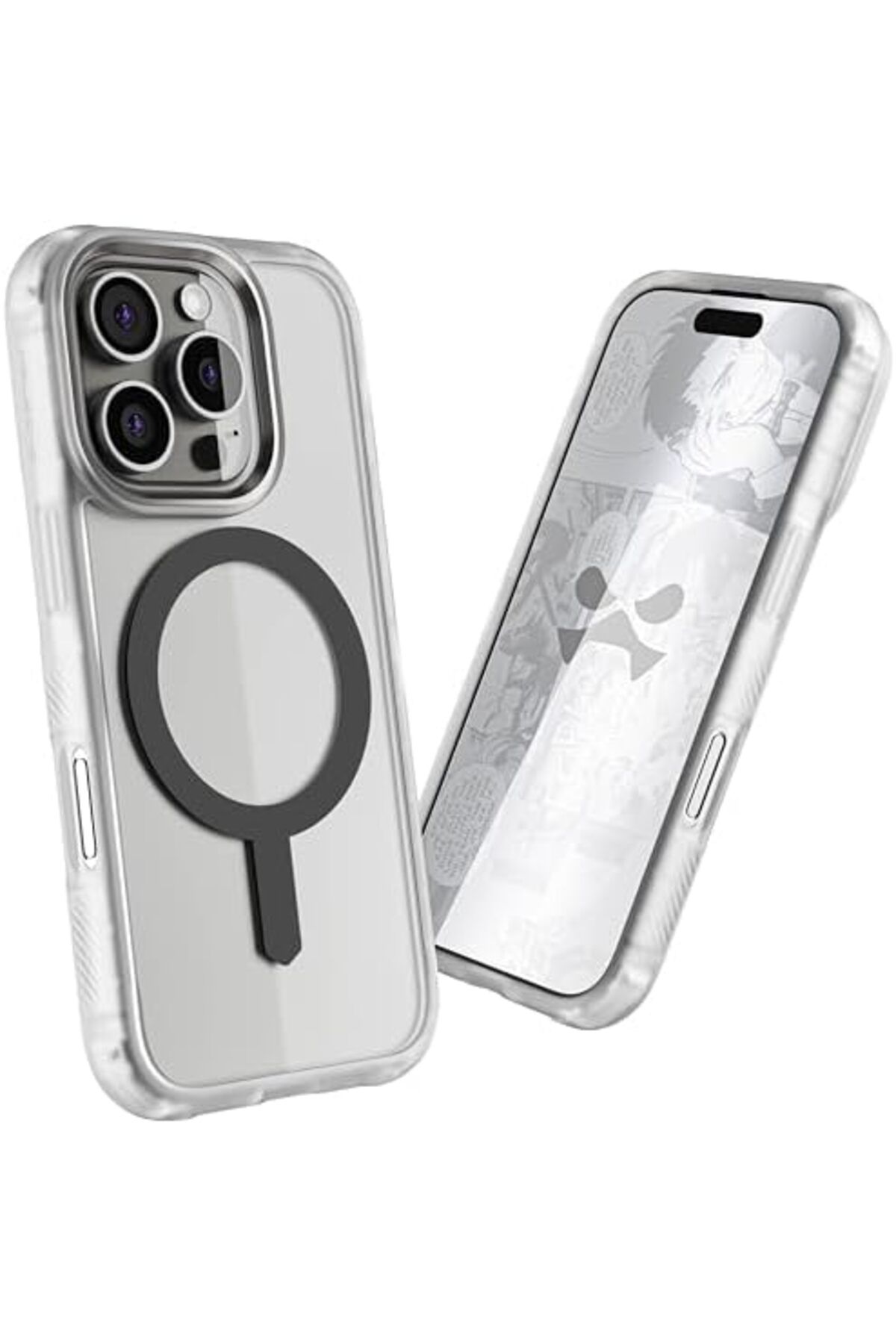 Ghostek-جراب شفاف لهاتف iPhone 16 Pro - متوافق مع ملحقات MagSafe، سيليكون مقاوم للصدمات، 4