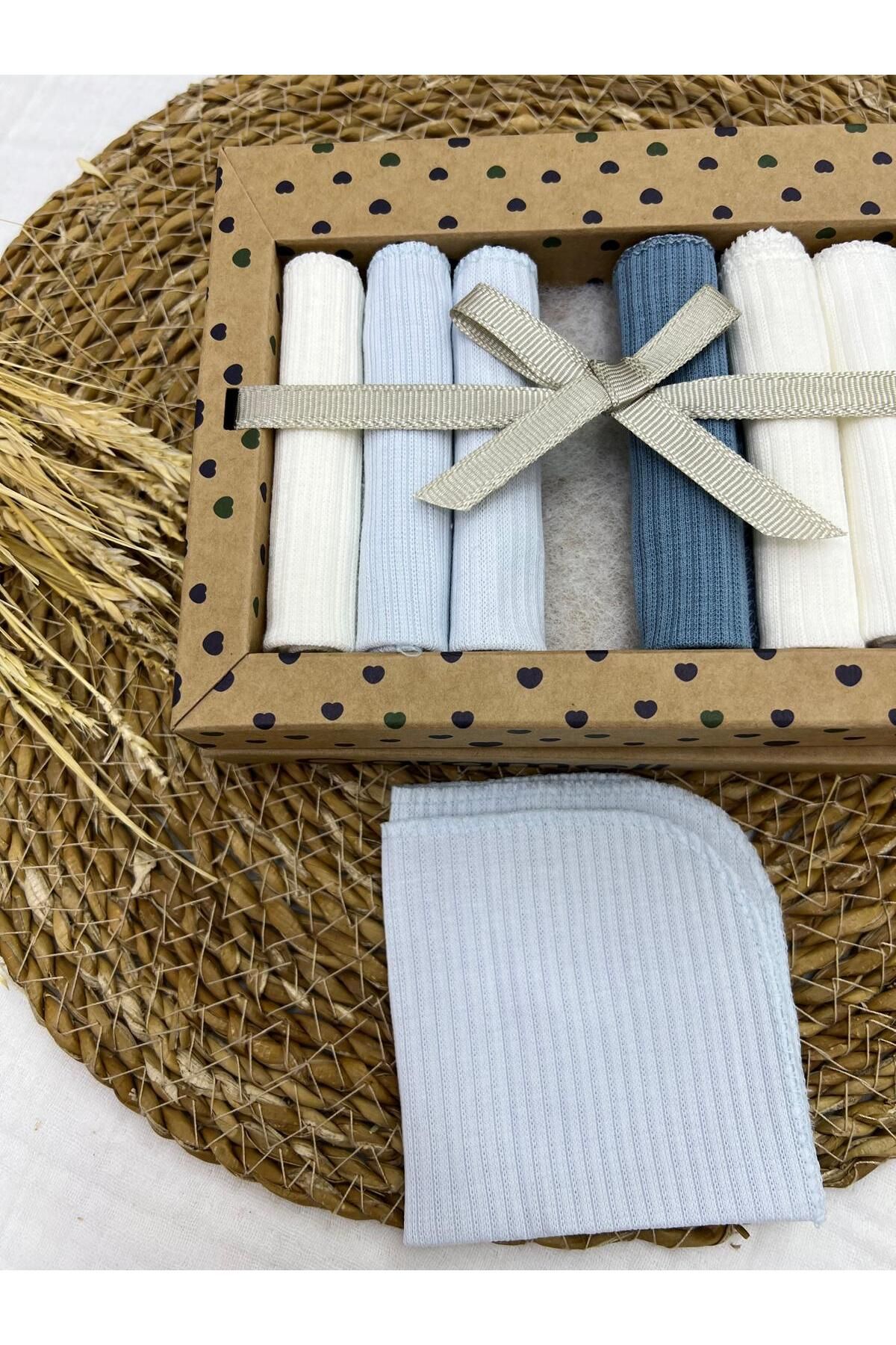 Caramell Desenli Bebek Ağız Mendili 7'li