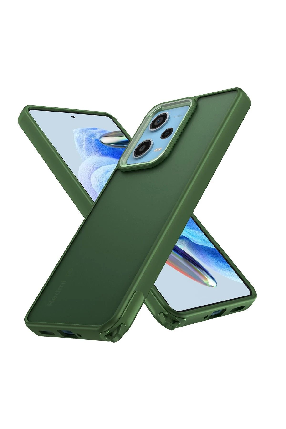 NewFace Xiaomi Redmi Note 12 Pro 5G Kılıf Elegant Kapak - Yeşil DPMAH