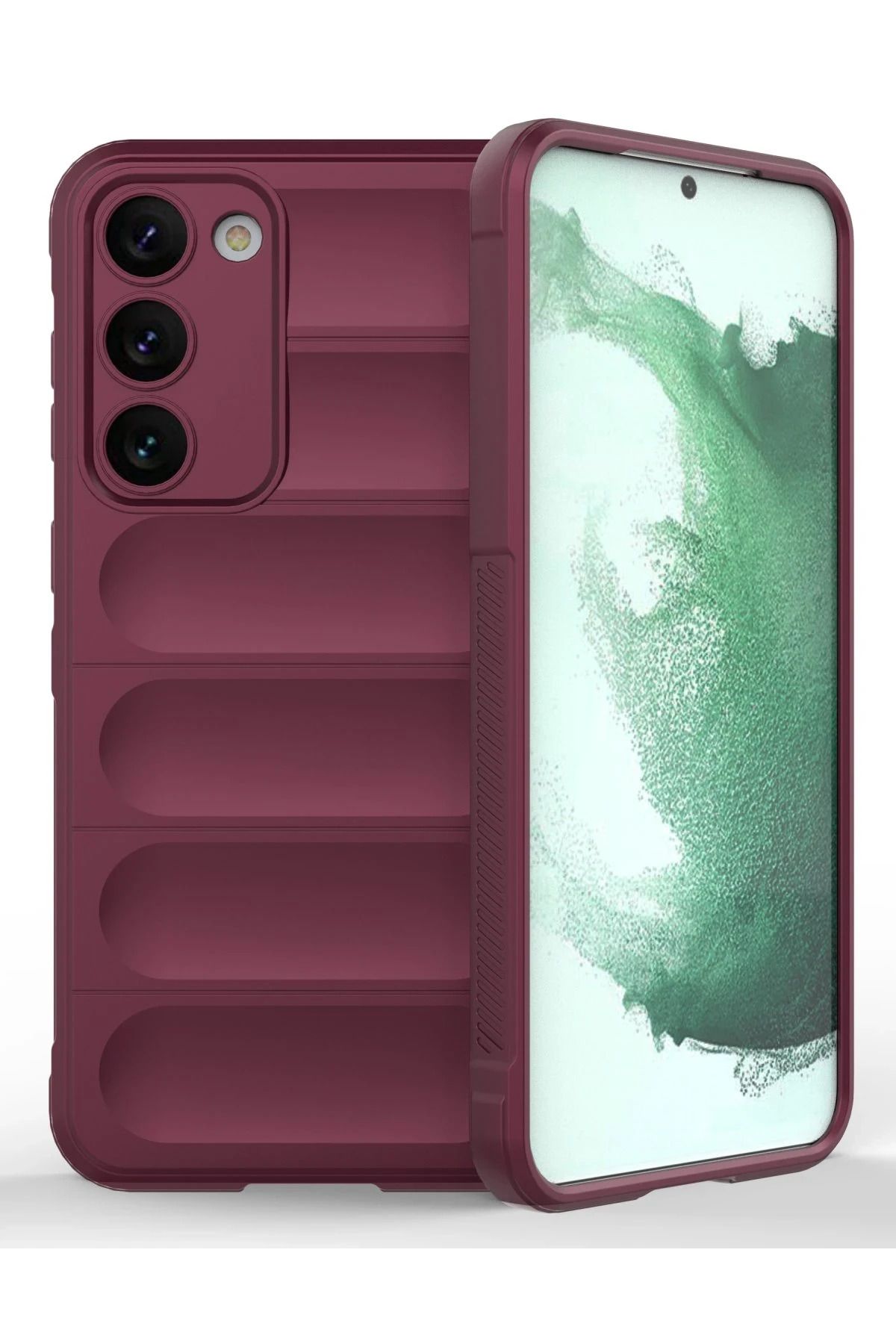 NewFace Samsung Galaxy S23 Plus Kılıf Optimum Silikon - Bordo NRMSA