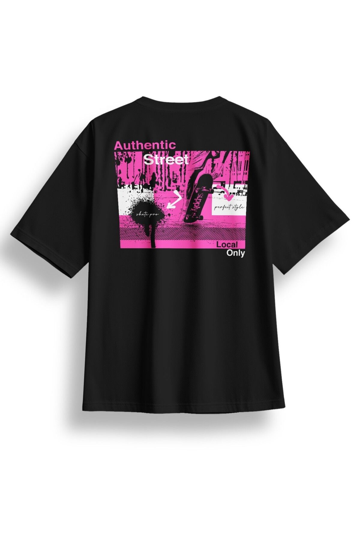 LUMARTA Oversize Sırtta Authentic Baskılı Tshirt