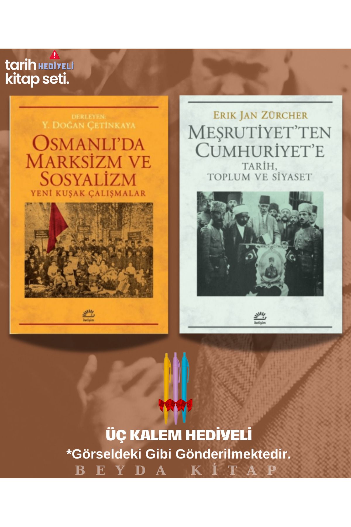 İletişim Yayınları Osmanlıda Marksizm ve Sosyalizm - Meşrutiyetten Cumhuriyete - Kalemli - Set - TRİLTSYV
