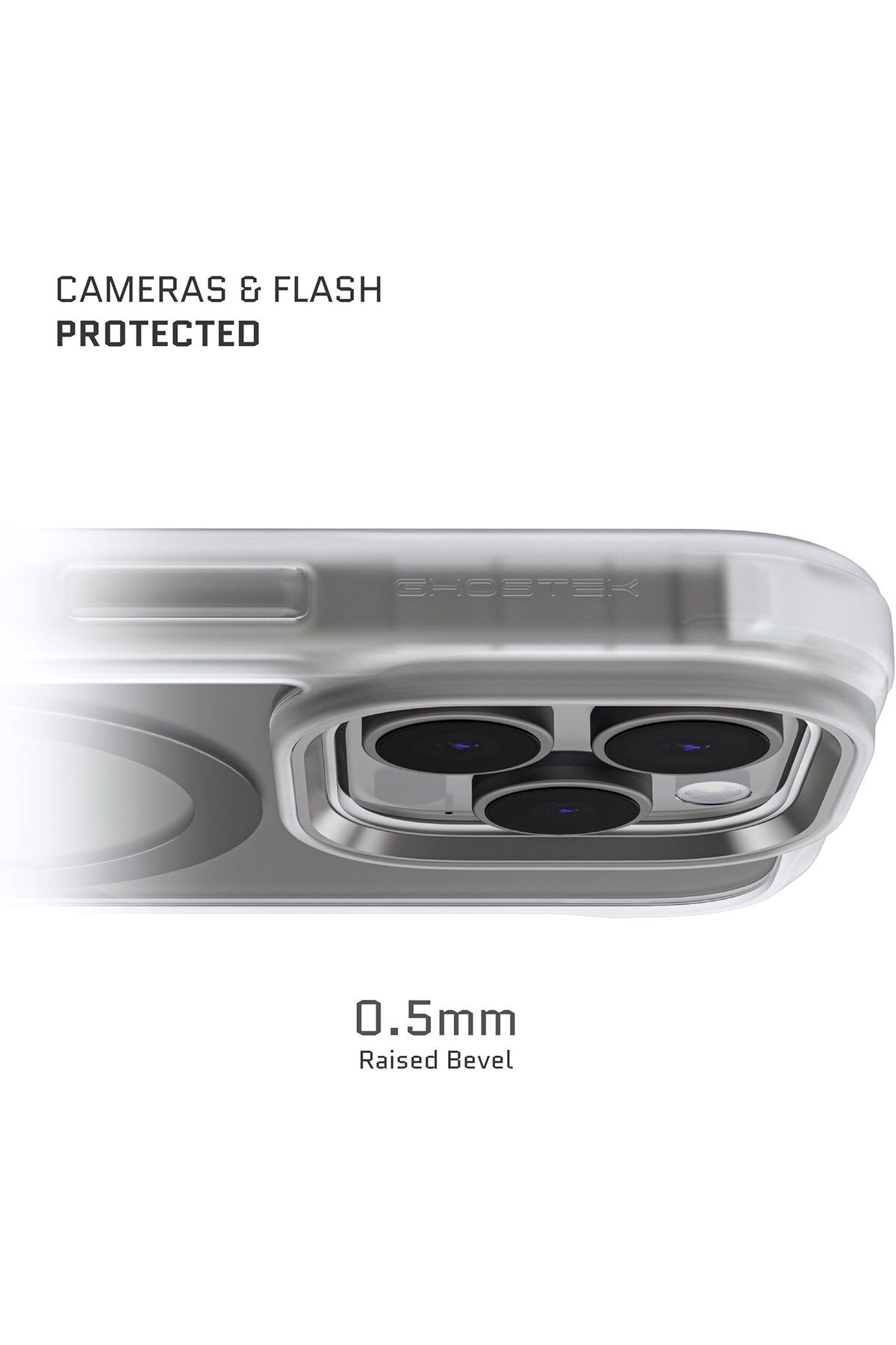 Ghostek-جراب شفاف مخفي لهاتف iPhone 16 Pro Max، متوافق مع Apple MagSafe Silicone Fusion Slim Shoc 5
