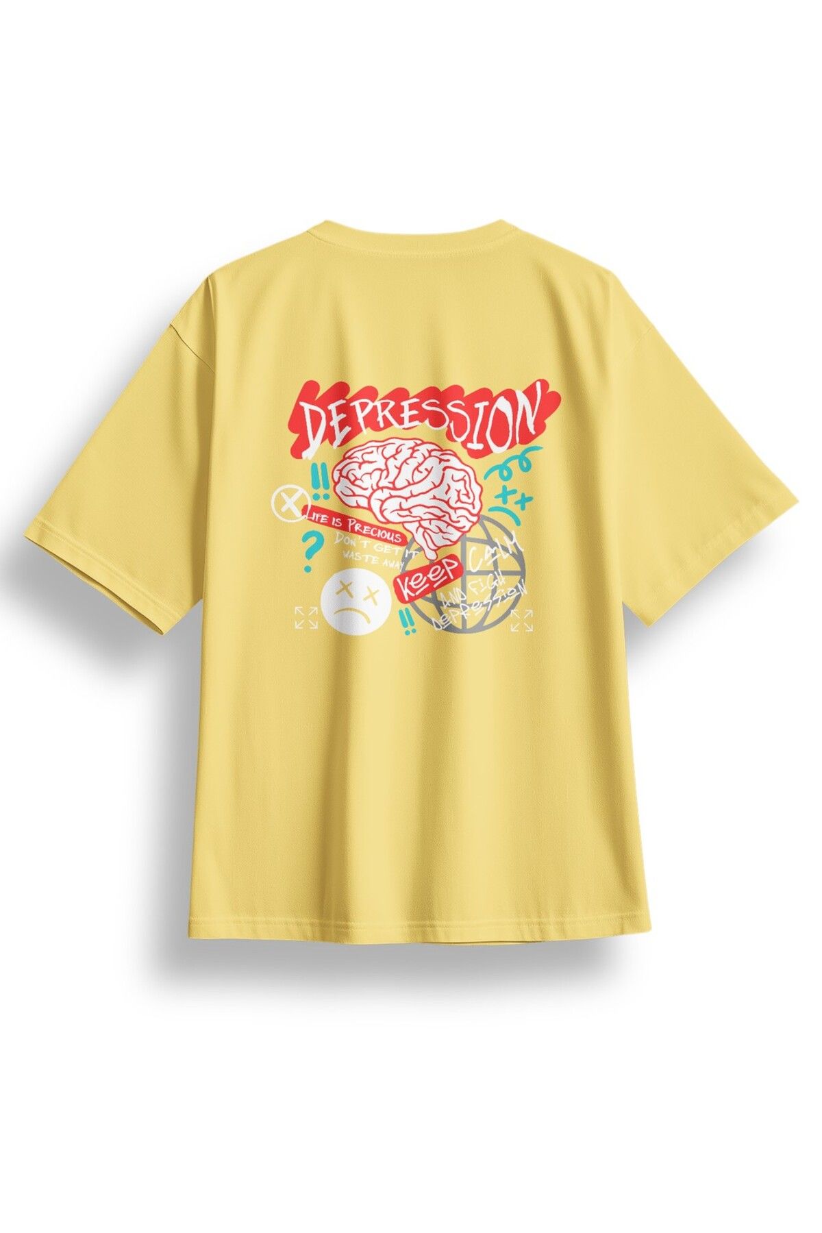 LUMARTA Oversize Depression Baskılı Tshirt