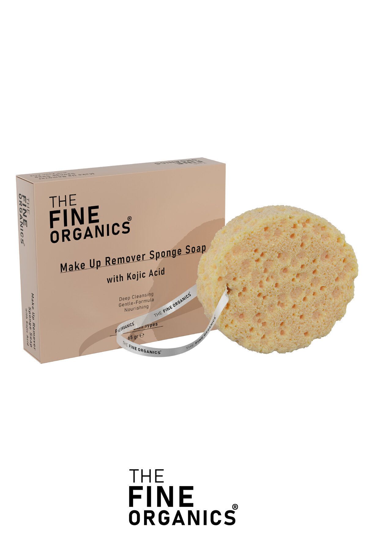 صابون جامد تمیز کننده آرایش لکه اسید کوجیک و ضد آب THE FINE ORGANICS