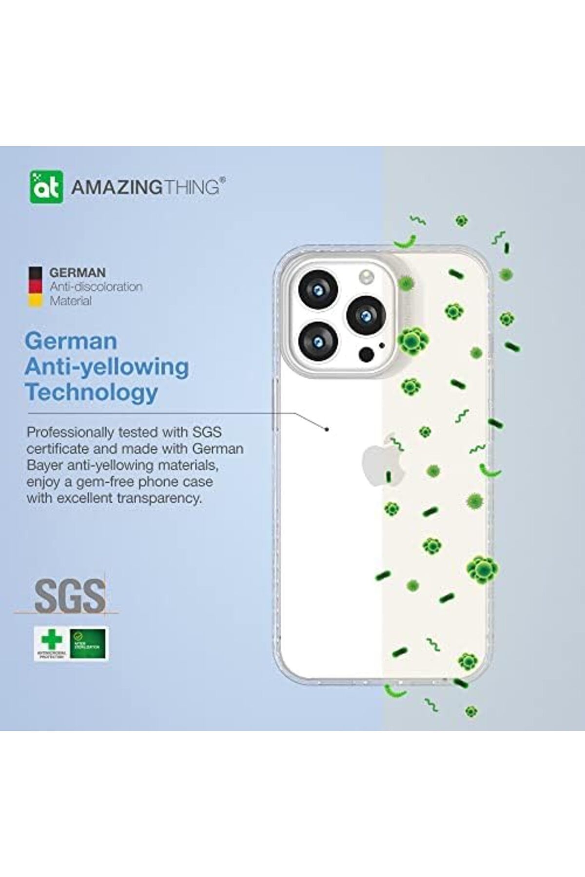 Amazingthing-جراب خلفي AT TITAN Pro + إطار عدسة شفاف غير لامع لهاتف iPhone 13 Pro الجديد 3