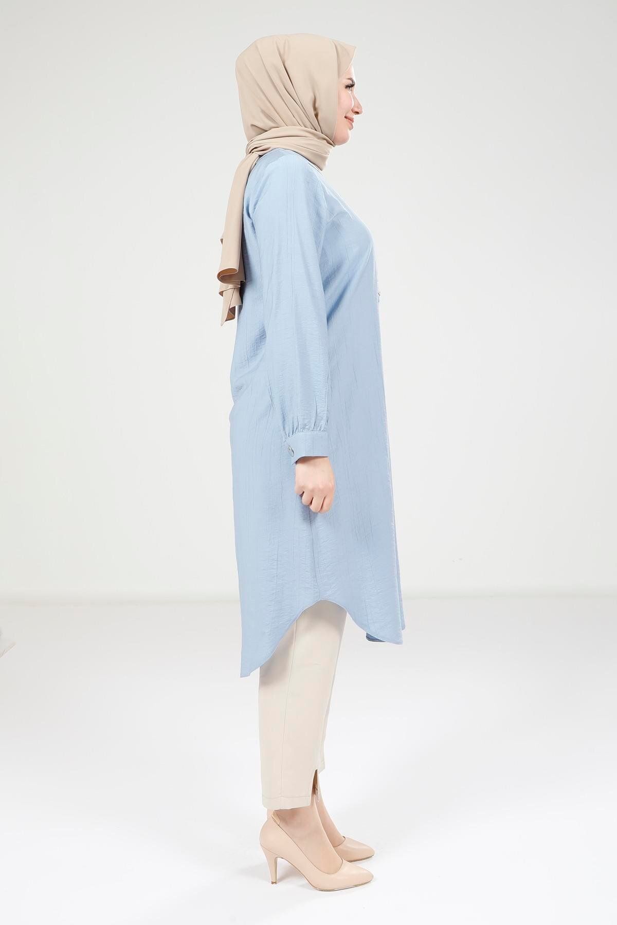 تونیک پوشیده زنانه TUNIC BABY BLUE 9333 اورجینال Beyza