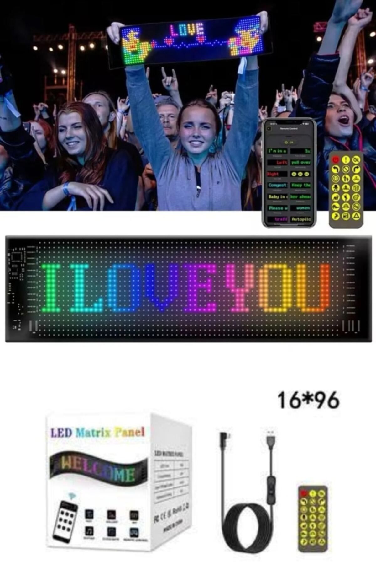 SAYARMARKT Cama Yapışan Kompakt LED Panel