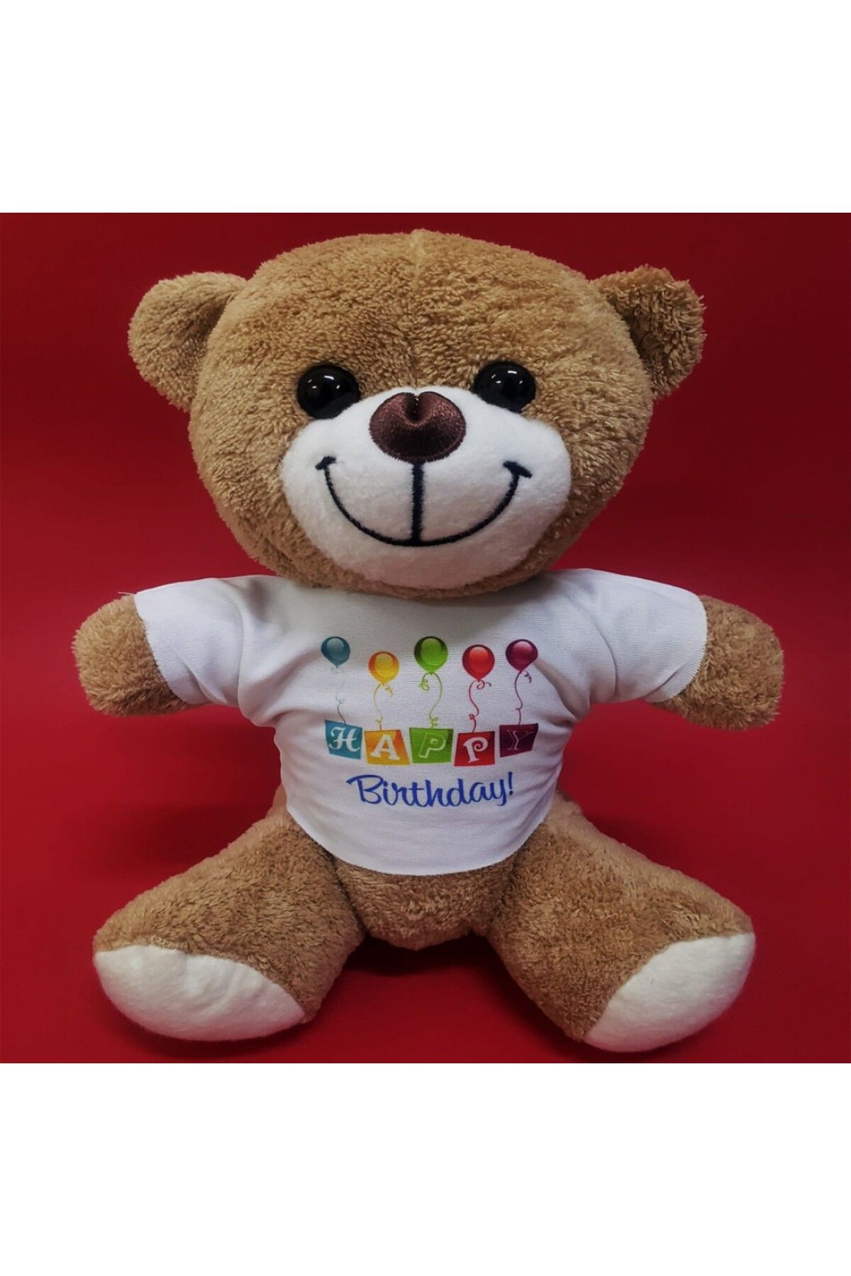 Store Happy Birthday Tişörtlü Kahverengi Ayıcık