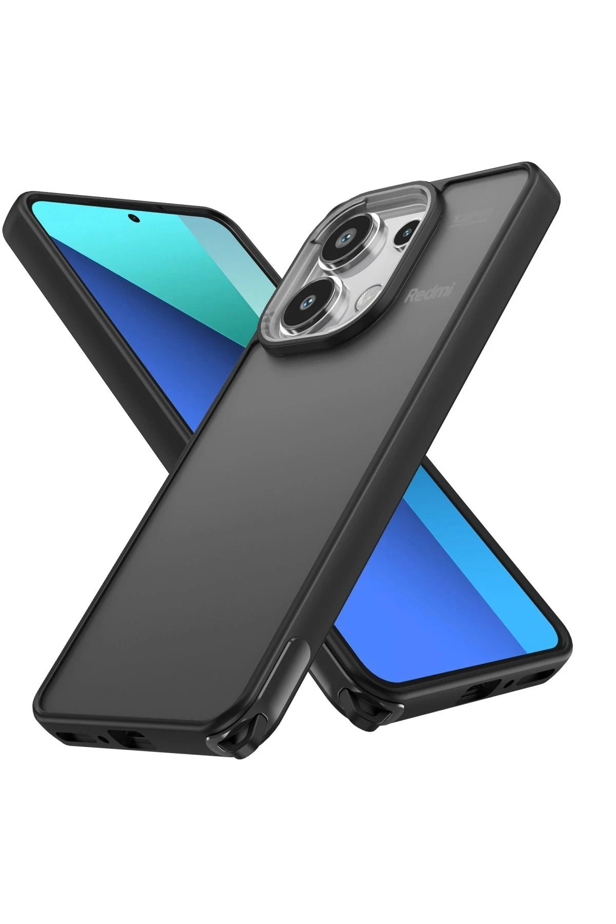 NewFace Xiaomi Redmi Note 13 Pro 4G Kılıf Elegant Kapak - Siyah JOJUA