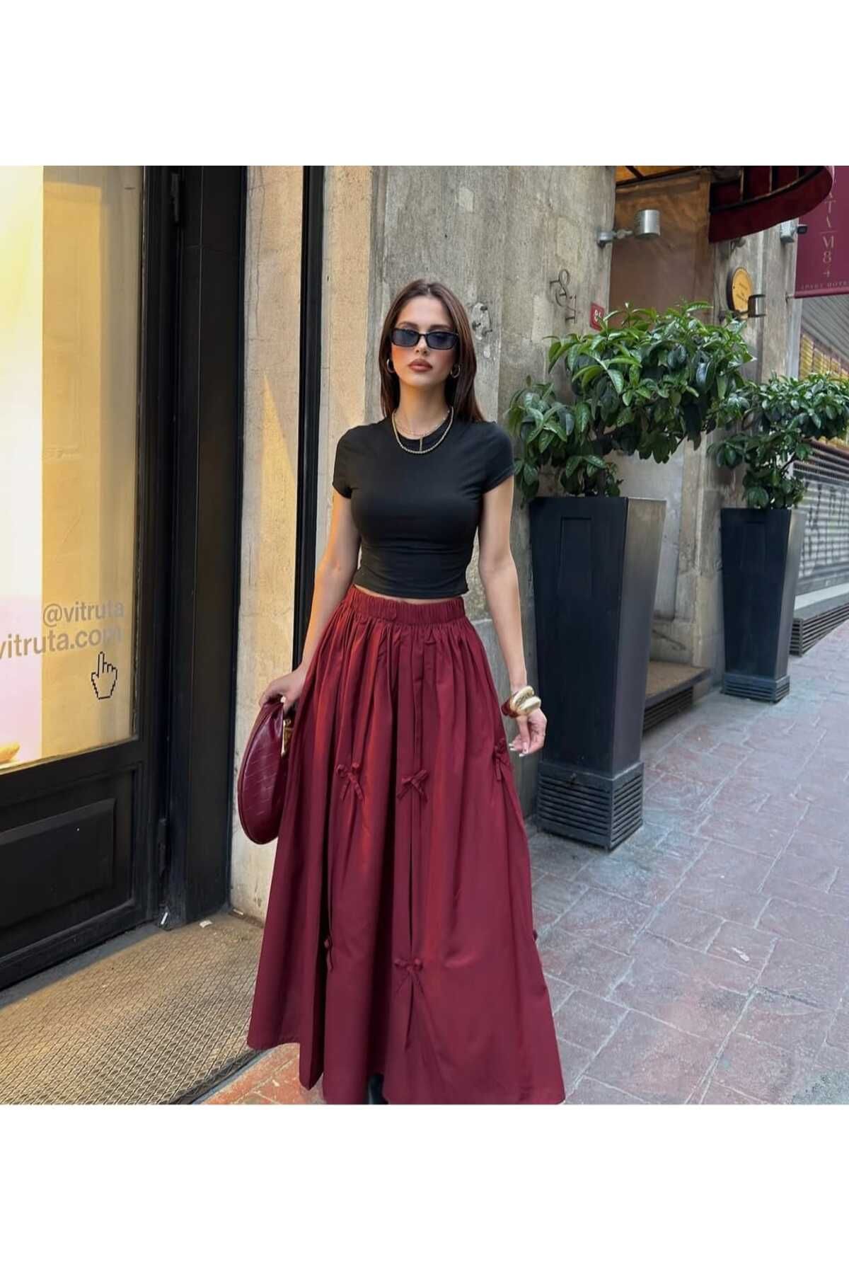 Alsor Fiyonk detaylı etek