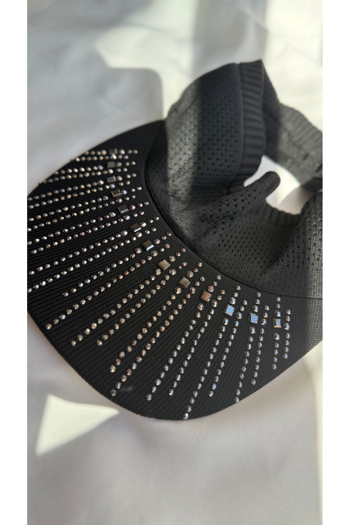 PIRILTISHOP Taşlı Visor Şapka