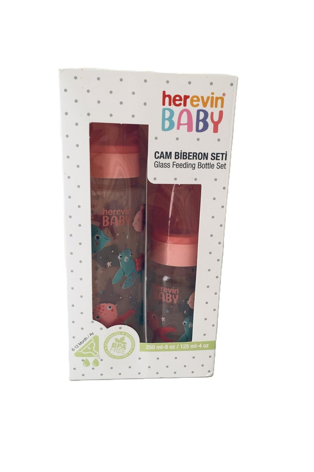 Herevin 2 'li Cam Biberon Seti / 125-250 ml