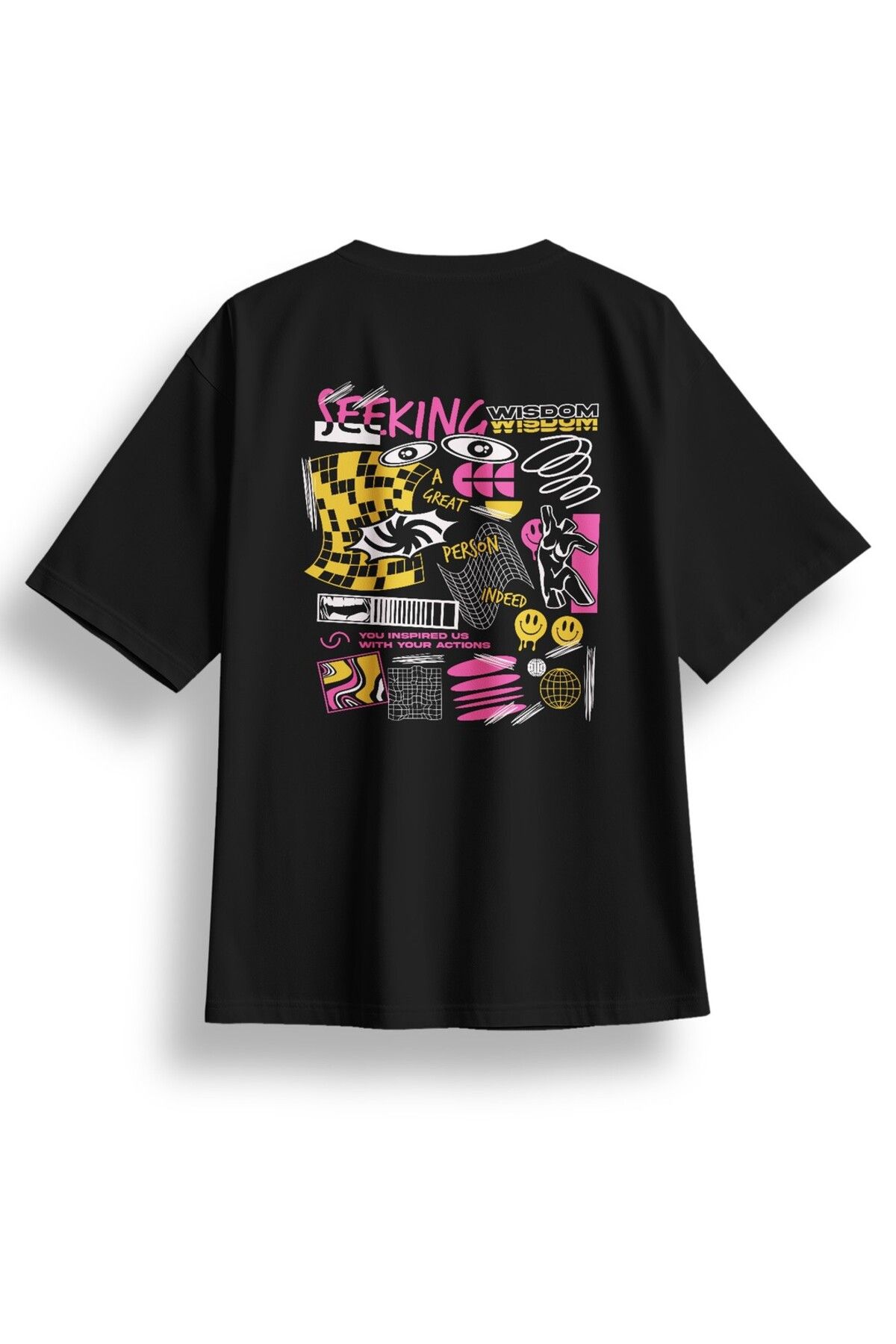 LUMARTA Oversize Seeking Baskılı Tshirt